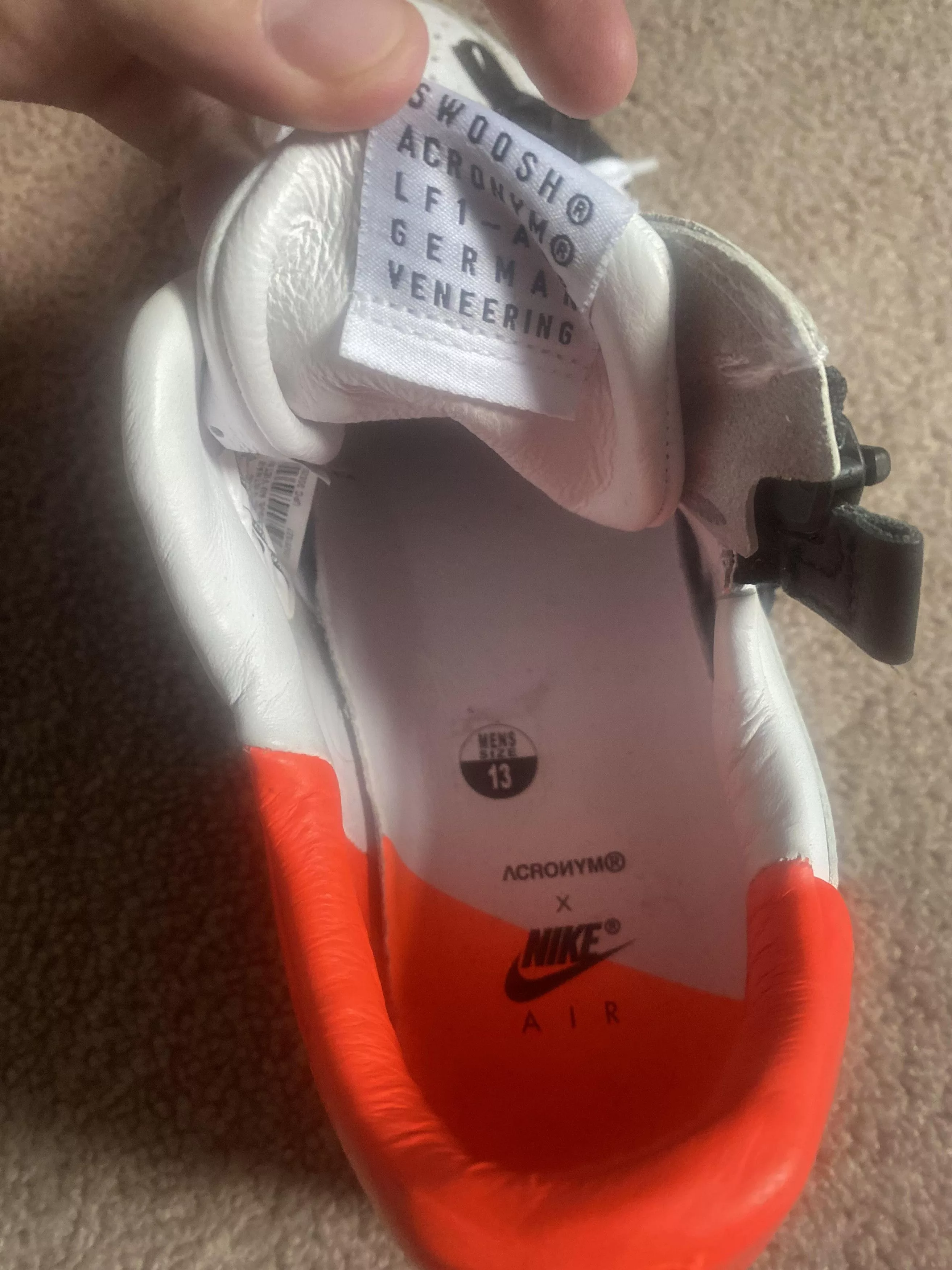 Acronym Low Top Sneakers Lunar Force 1 SP/ Acronym Multi