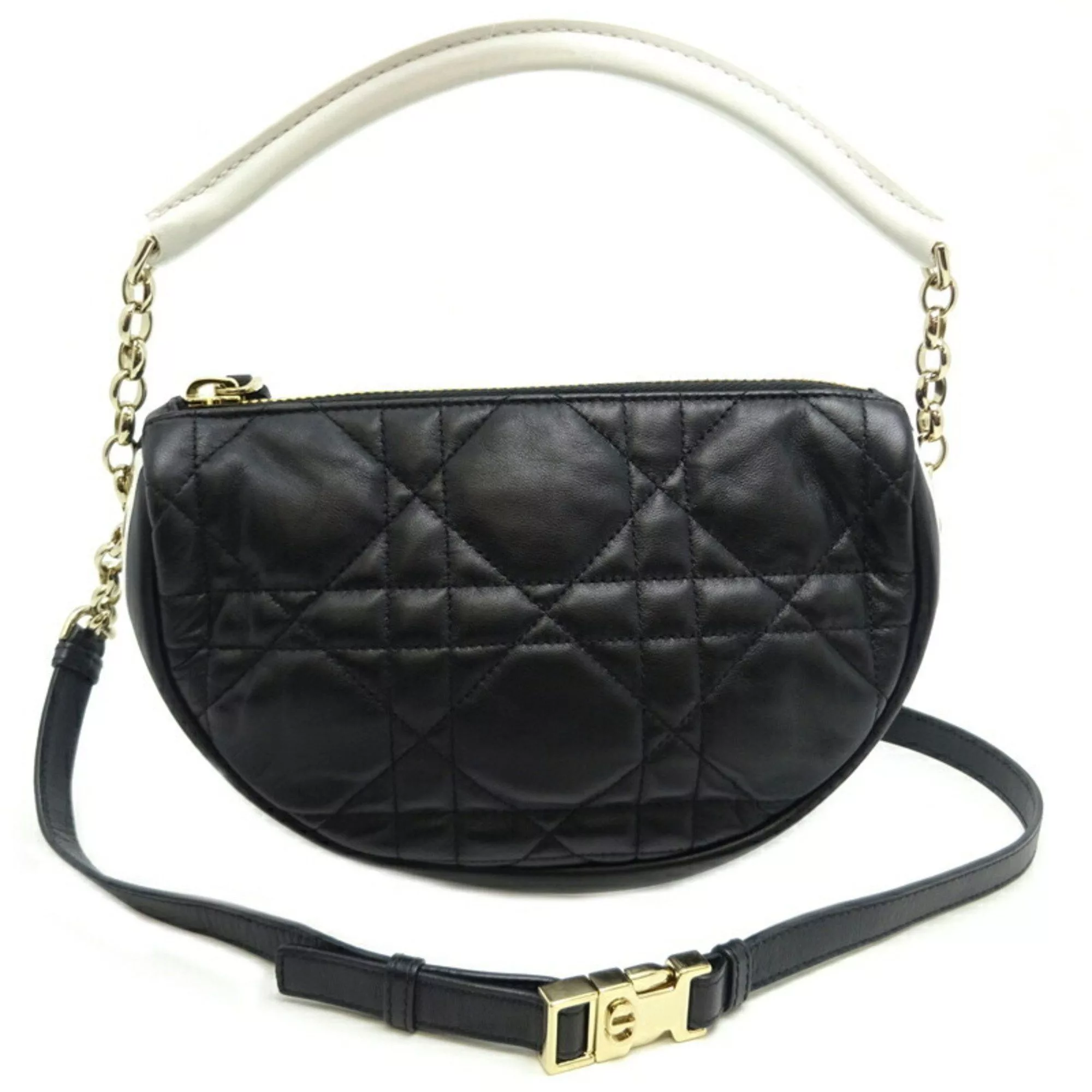 Dior Other Christian Dior Vibe Hobo Small Women's Handbag M72000NOA Lambskin Black