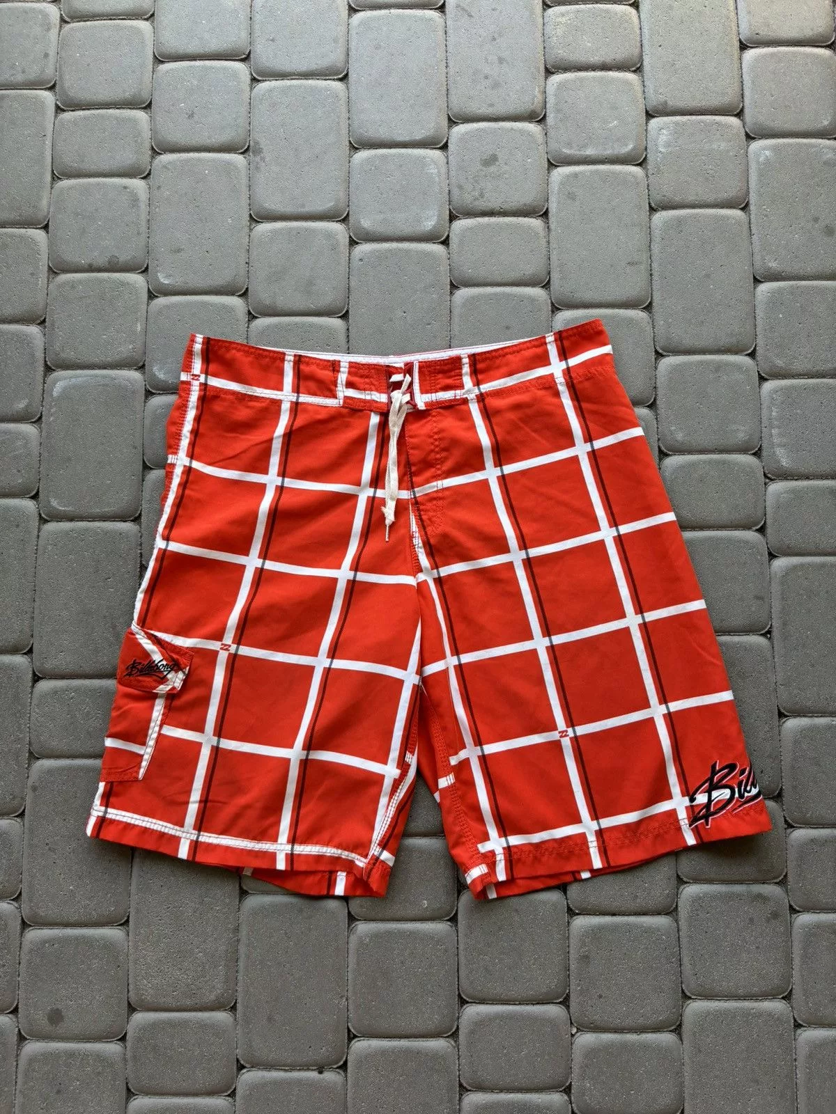 Billabong × Vintage Billabong shorts orange baggy swim pants vintage retro y2k White Streetwear