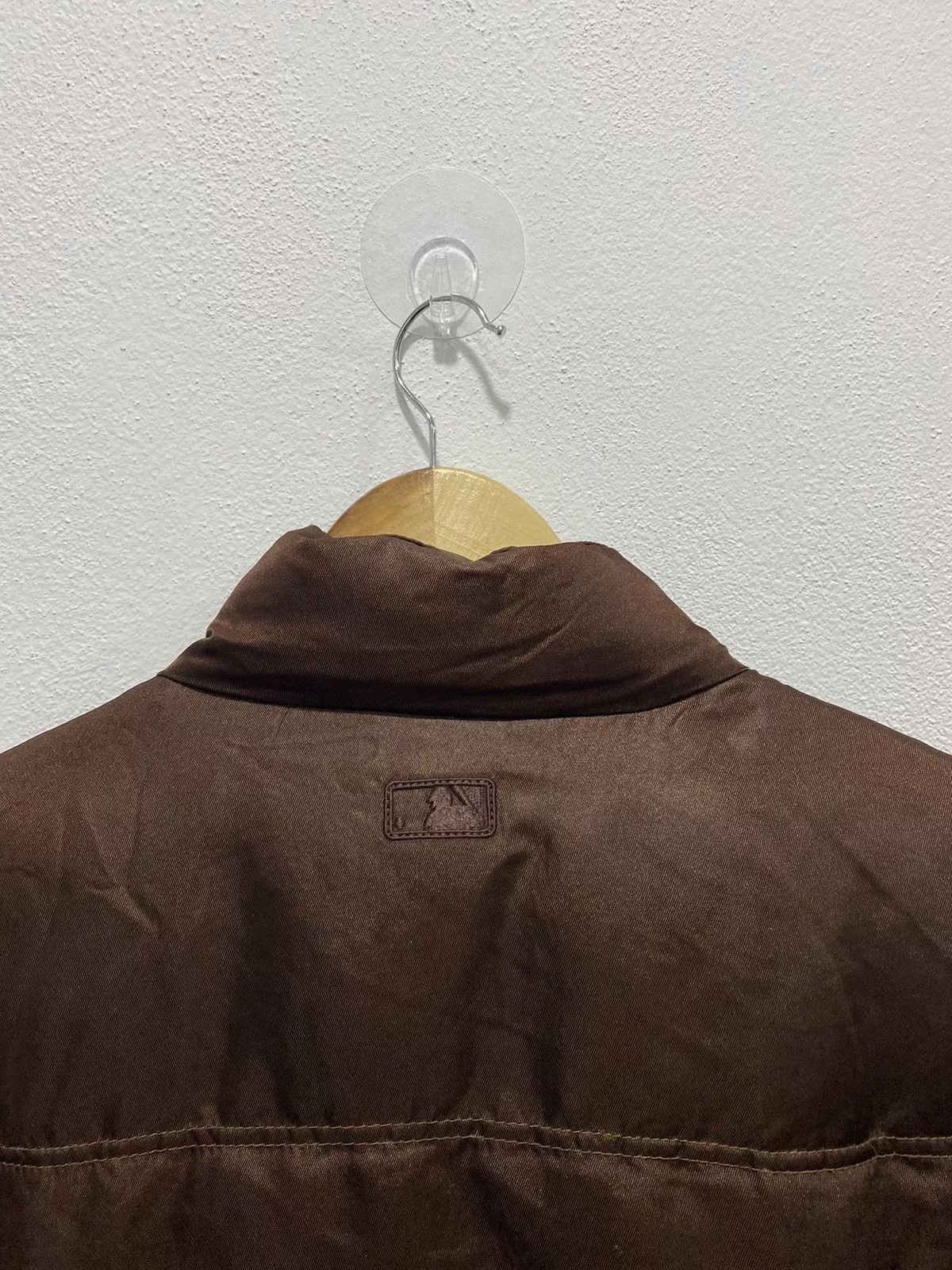 MLB Light Jackets 🚨FINAL DROP🚨 MLB BREWERS PUFFER DOWN QUILTED JACKET Brown Vintage
