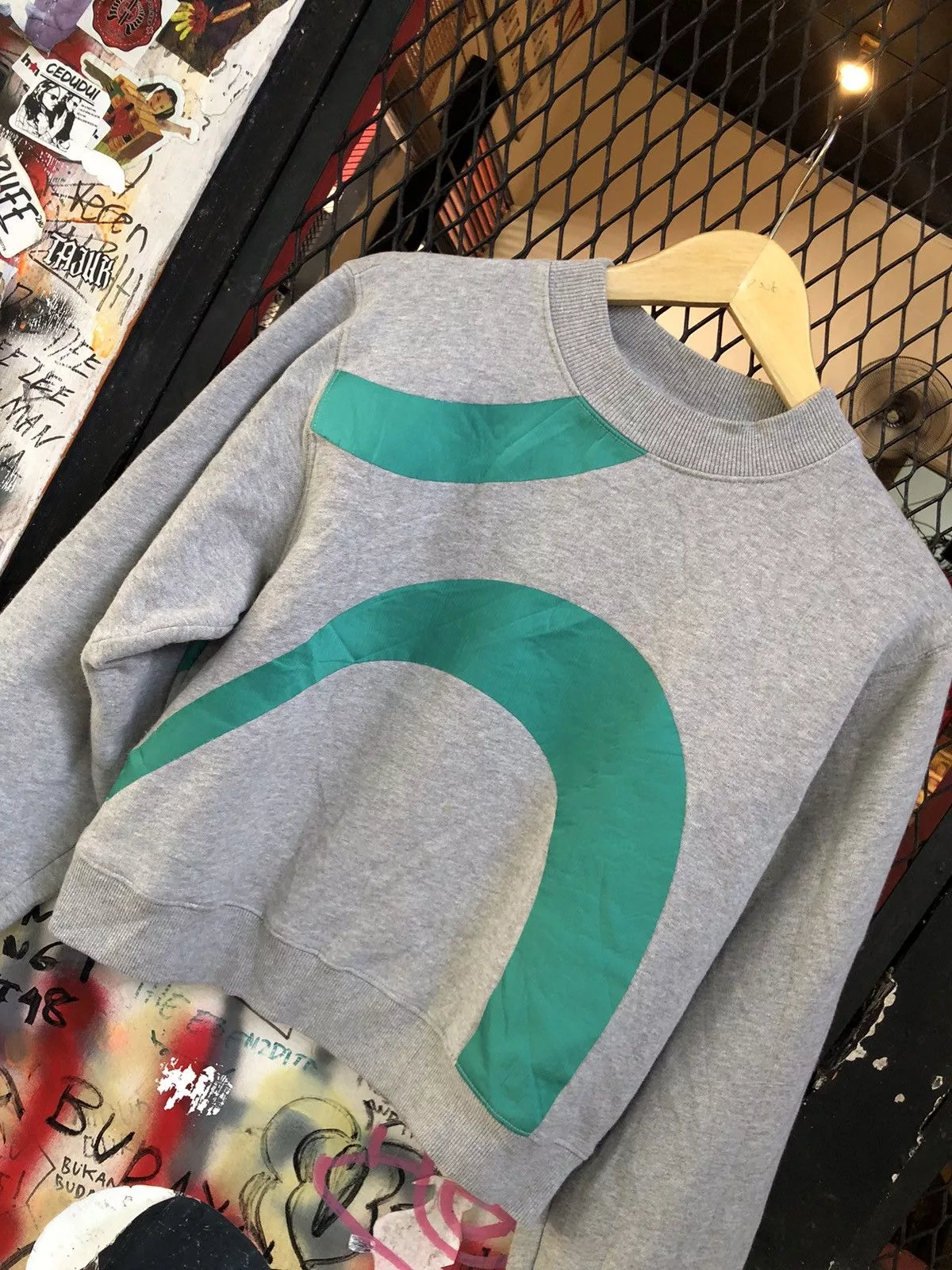 Acne Studios Sweatshirts Acne Studios ACNE STUDIO “ BIRD APPLIQUE “ SWEATSHIRT Gray Streetwear