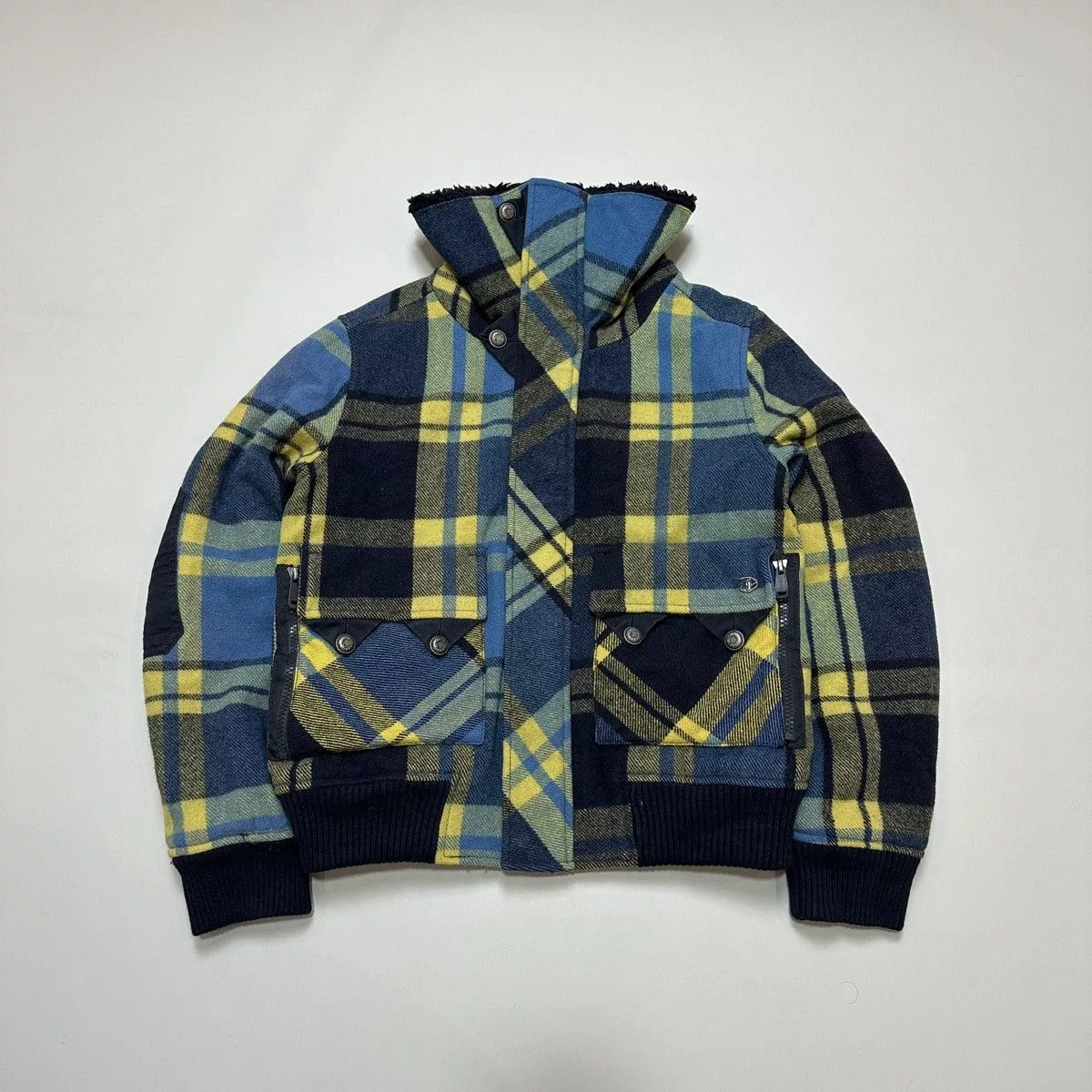 Designer Jackets Designer × Diesel Diesel avant-garde wool jacket y2k Multi