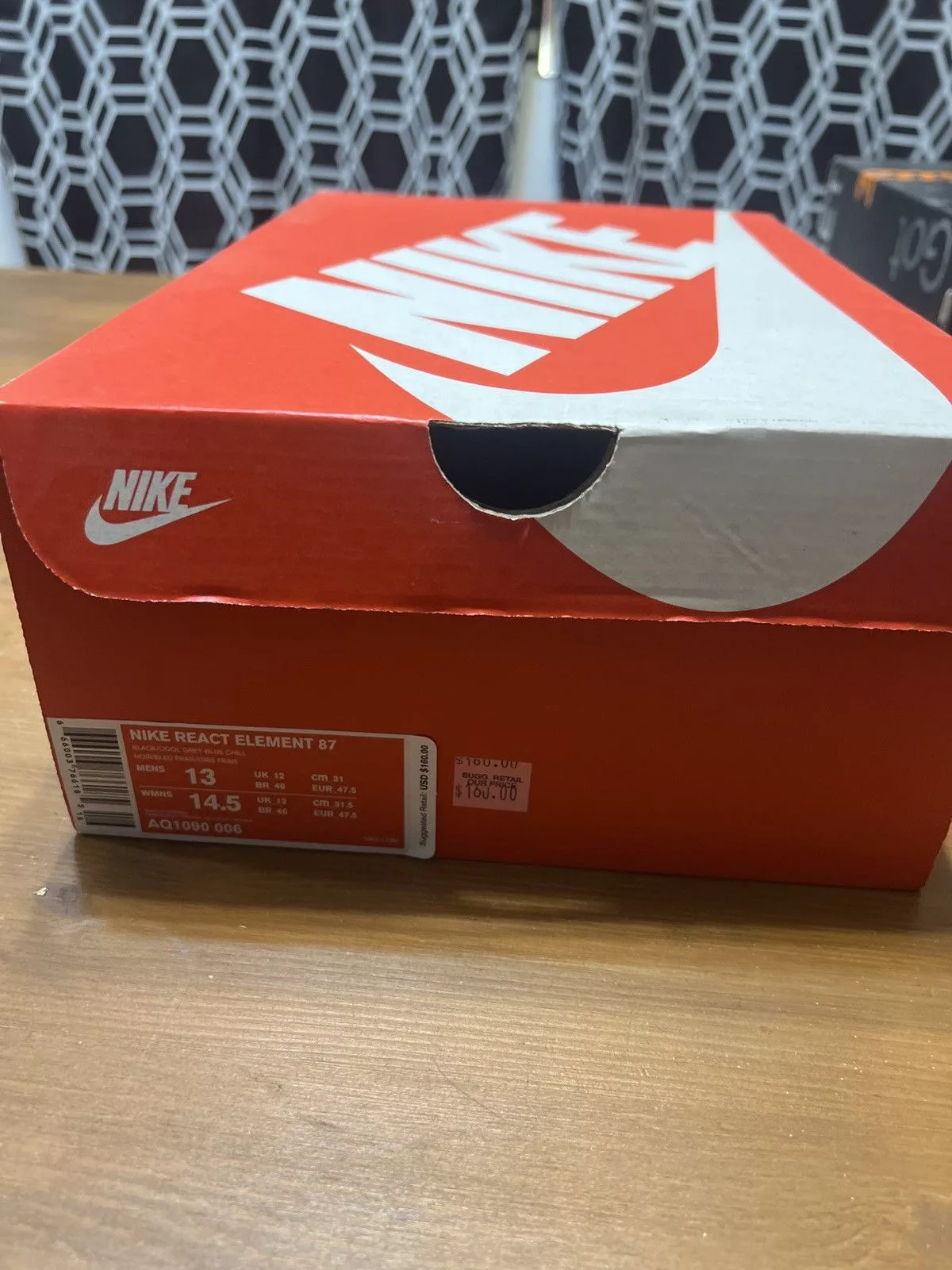 Nike Low Top Sneakers Nike React Element 87 Gray