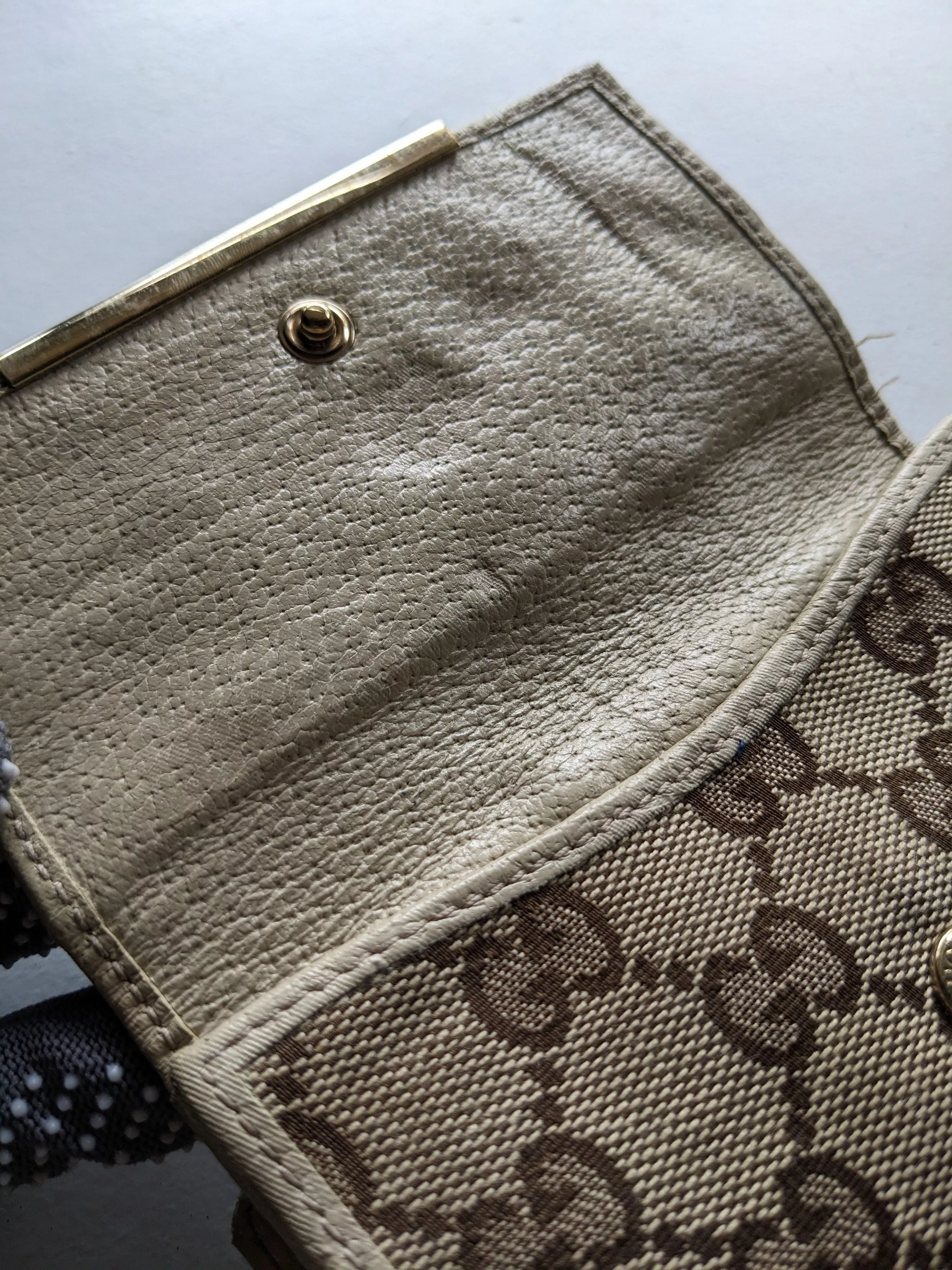 Gucci Other Vintage Gucci monogram wallet White