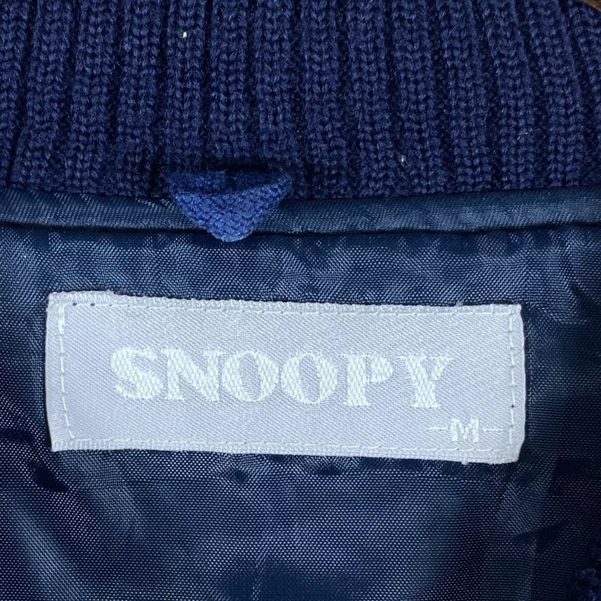 Peanuts Bombers Peanuts × Vintage Vintage Peanuts Snoopy Varsity Jacket White
