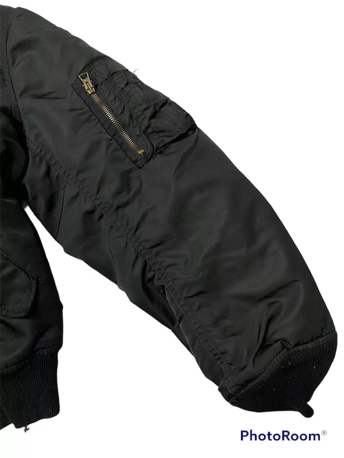 Alpha Industries Bombers Alpha Industries × Vintage Alpha Industries Bomber Jacket MA-1 Black