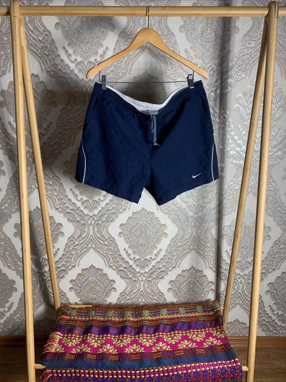 Nike Shorts Nike × Vintage VERY RARE NIKE DRILL SHORTS GORPCORE SWOOSH Y2K JAPAN STYLE Black Streetwear