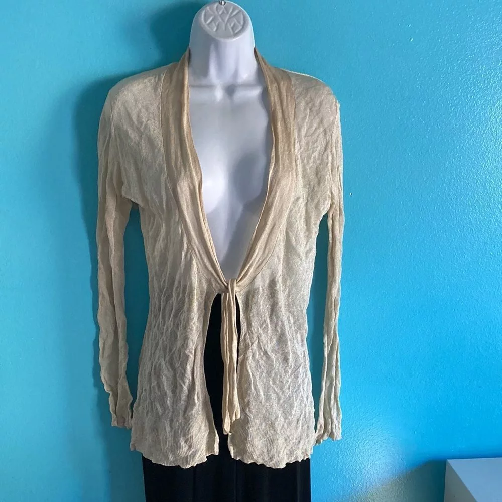 Other Sweaters Other Bibelot Cardigan Size S Gold