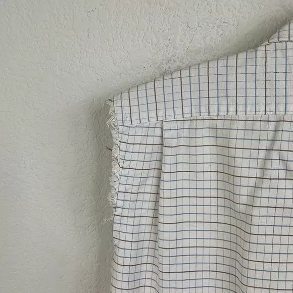 Thom Browne Shirts Button Ups Thom Browne Thom Brown Poplin Cotton 2009 Gridded Frayed Sleeveless Men' White