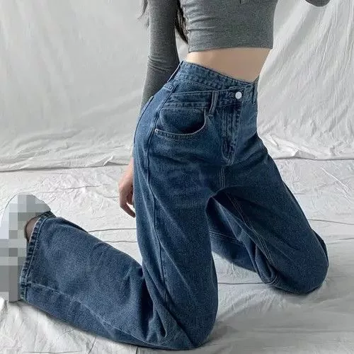 Jean Jeans Straight Jeans Wome Blue Avant-Garde