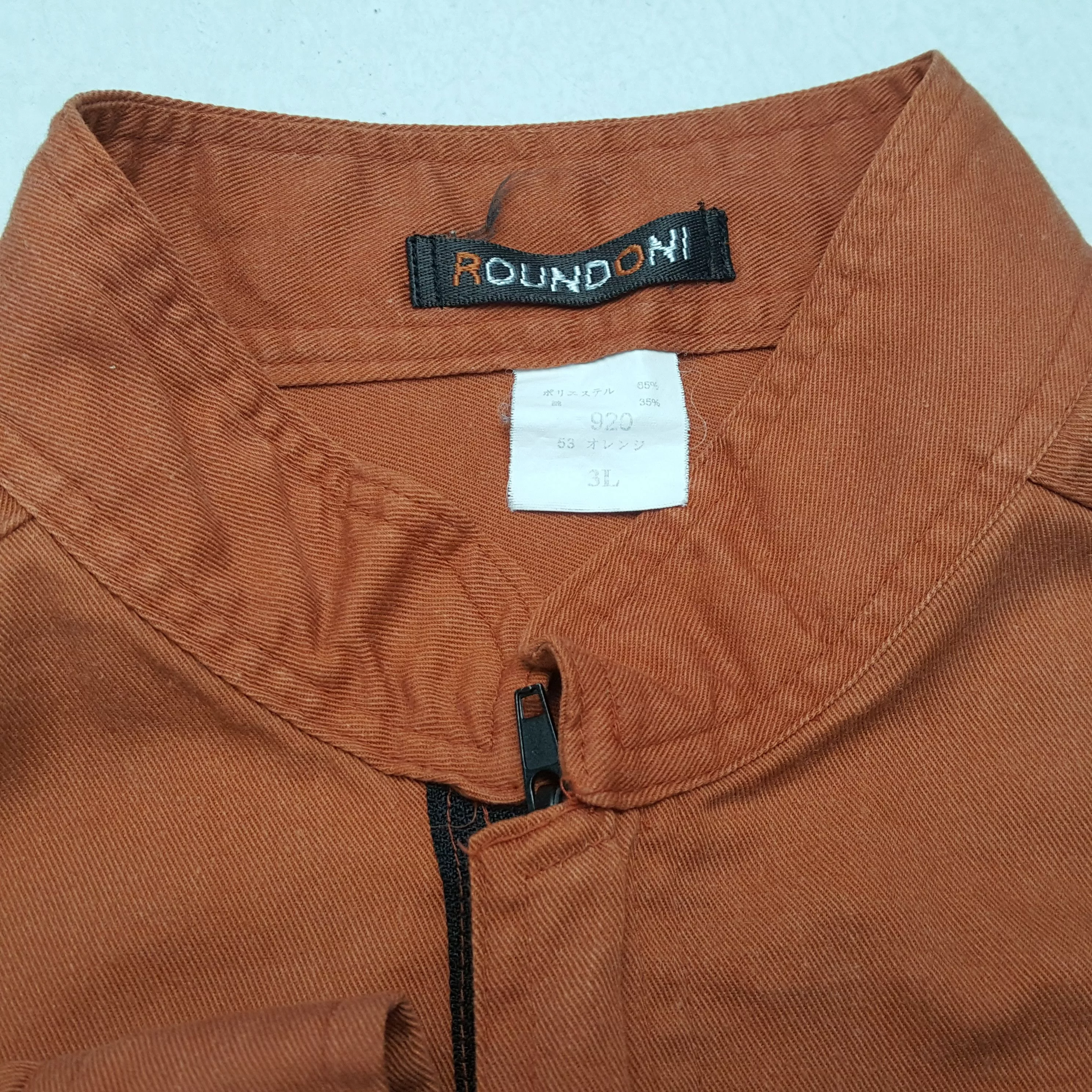 Nirvana Light Jackets Nirvana × Vintage Vintage NIRVANA MICHELIN Japanese Style Coverall Jacket Orange