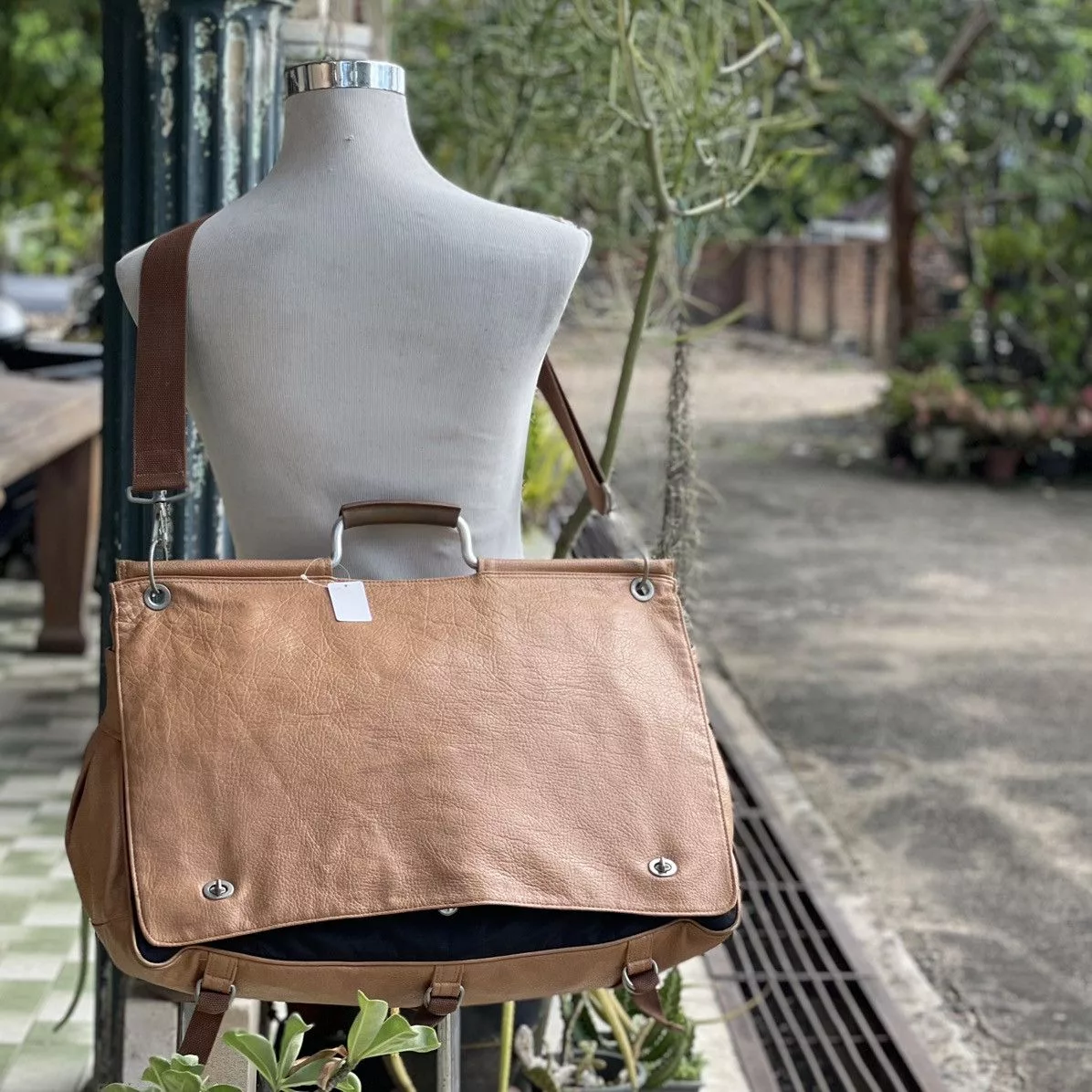 Designer Bags Luggage Designer × Japanese Brand BASARA TYO Basic Satisfaction Radical Oversized/Messenger Brown Streetwear