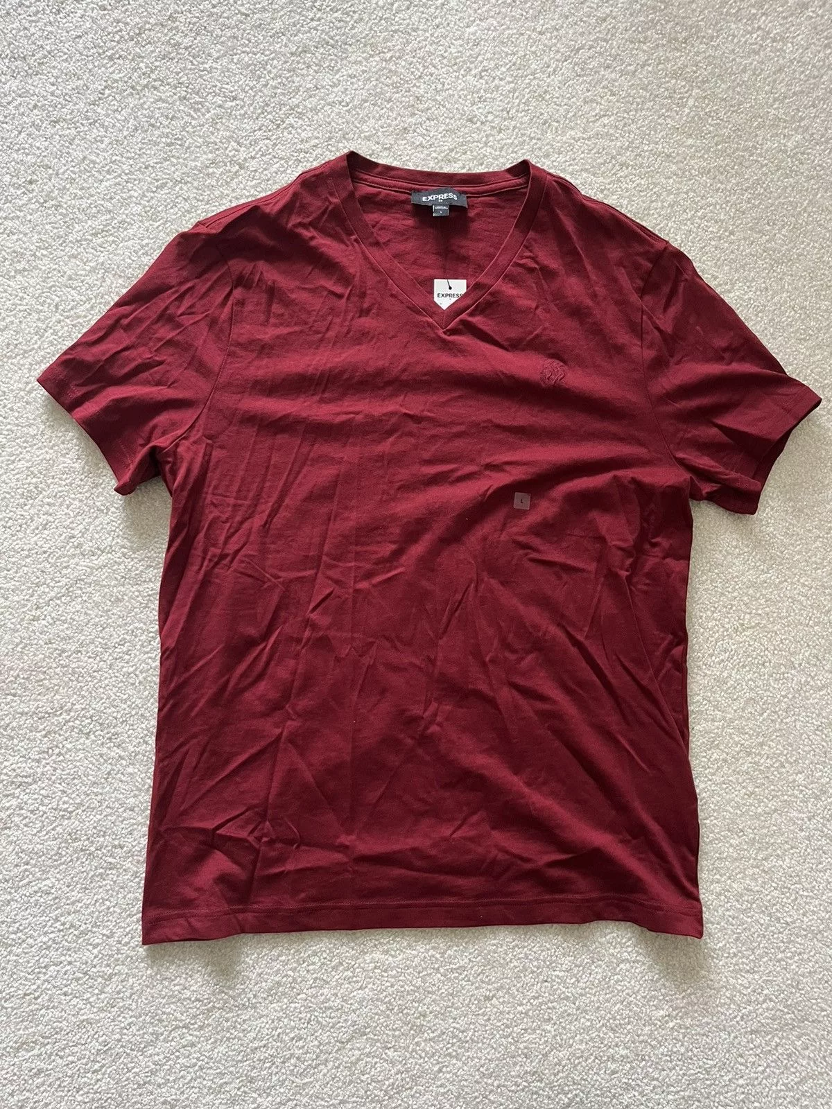 Express Short Sleeve T Shirts Express V-Neck Tee Red