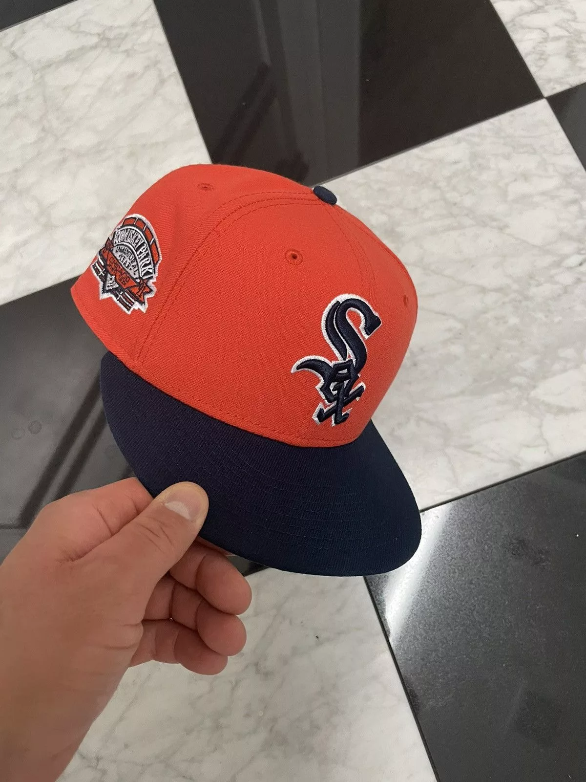 New Era Hats New Era 🔥 Exclusive white Sox fitted 7 1/8 Orange