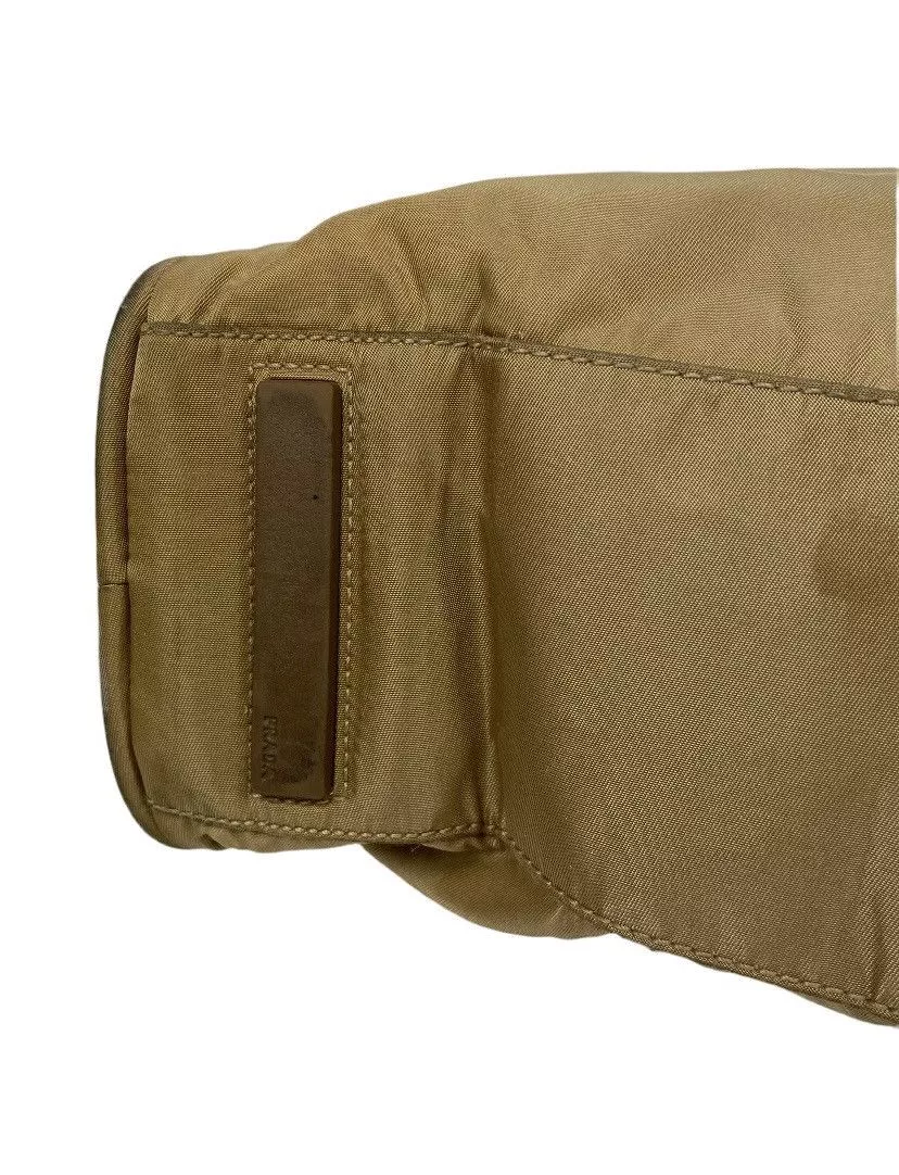 Prada Shoulder Bags Prada Tessuto Nylon Shoulder Bag Beige