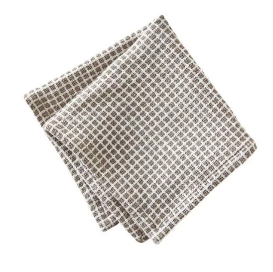Gray Check Dishcloth 2/set