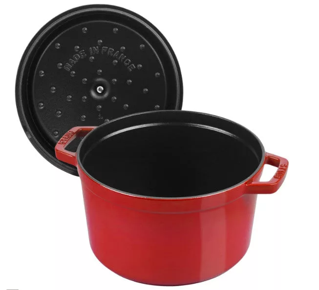 5 QT ROUND TALL COCOTTE CHERRY