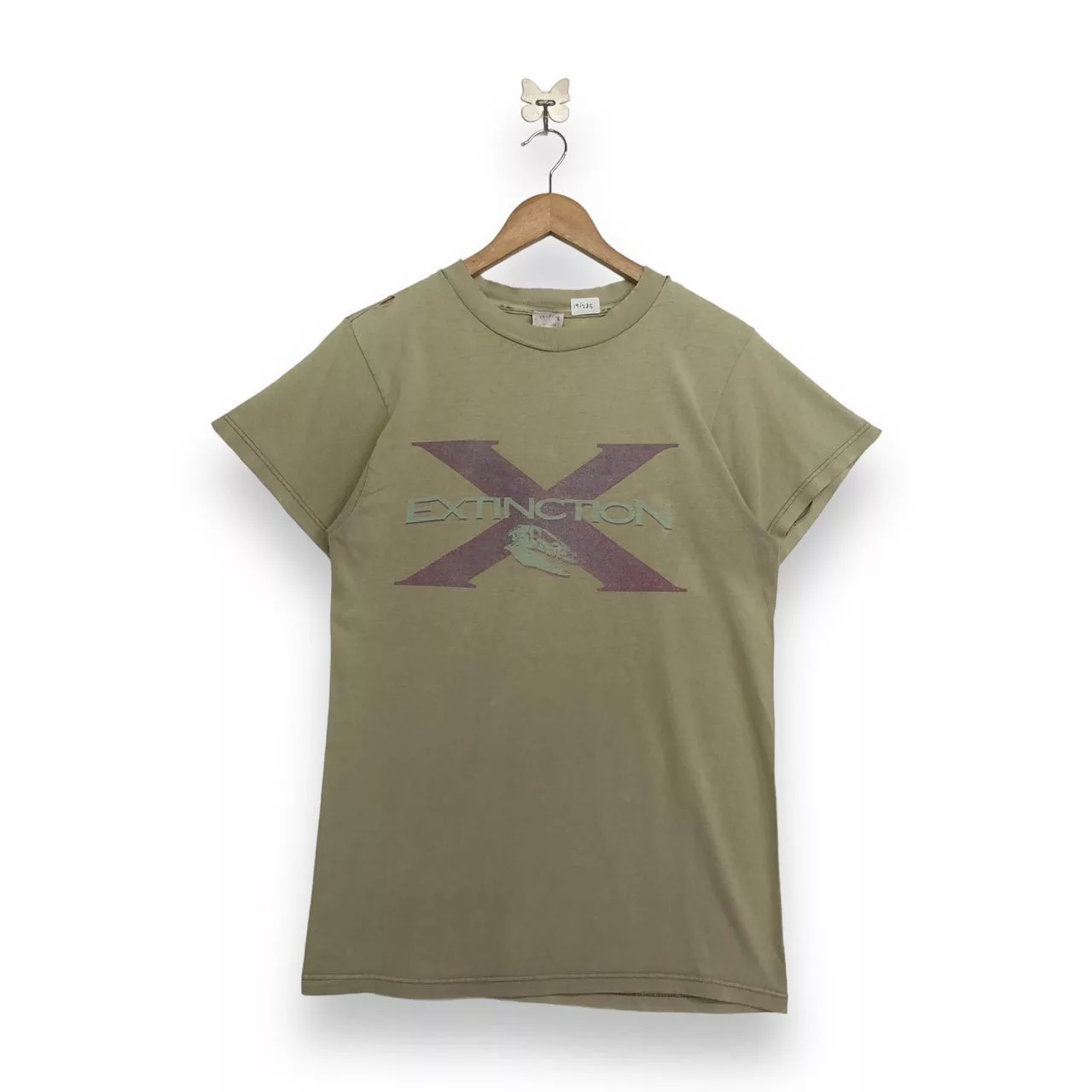 Universal Studios Short Sleeve T Shirts Universal Studios × Vintage Vintage Extinction Jurassic Park Universal Studios Tee Brown