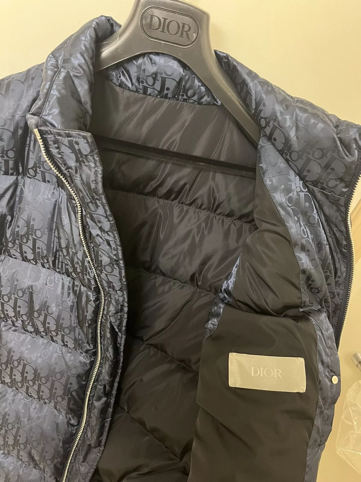 Dior Vests Dior Oblique Vest Blue