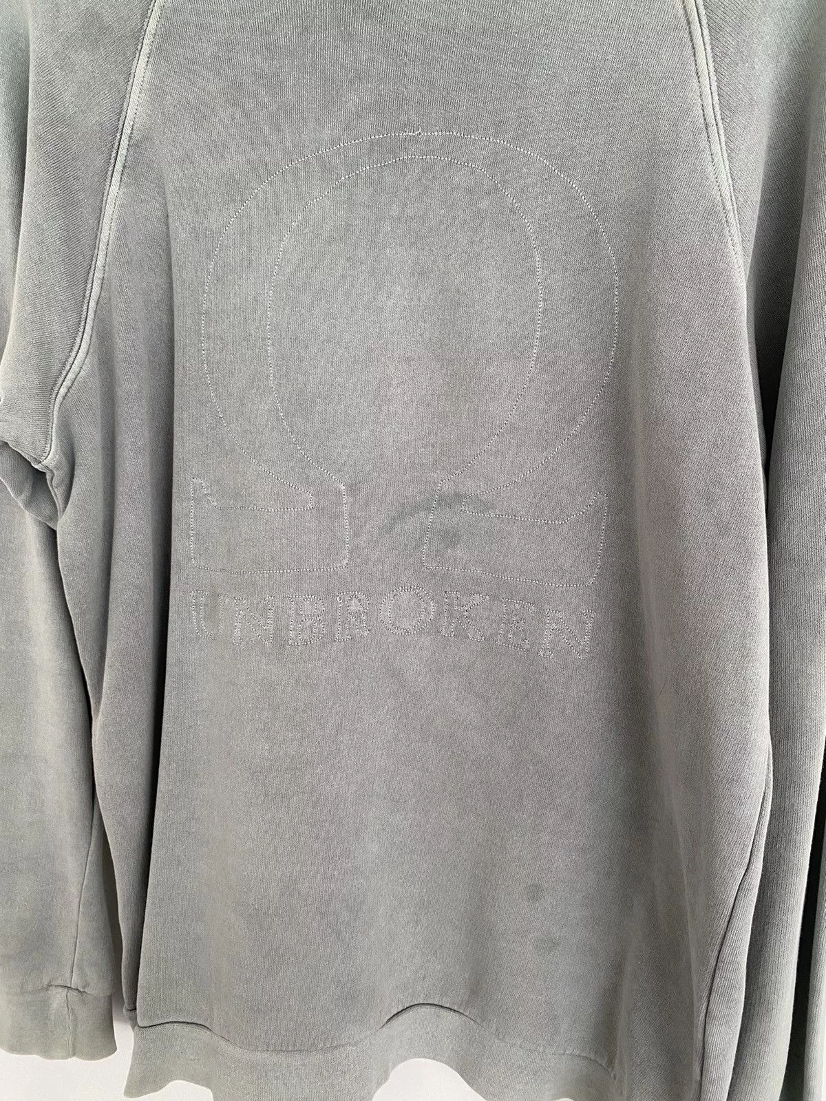 Raf Simons Sweatshirts Hoodies Raf Simons Blue grey, ‘Unbroken’ sweatshirt from spring summer 2004 Gray