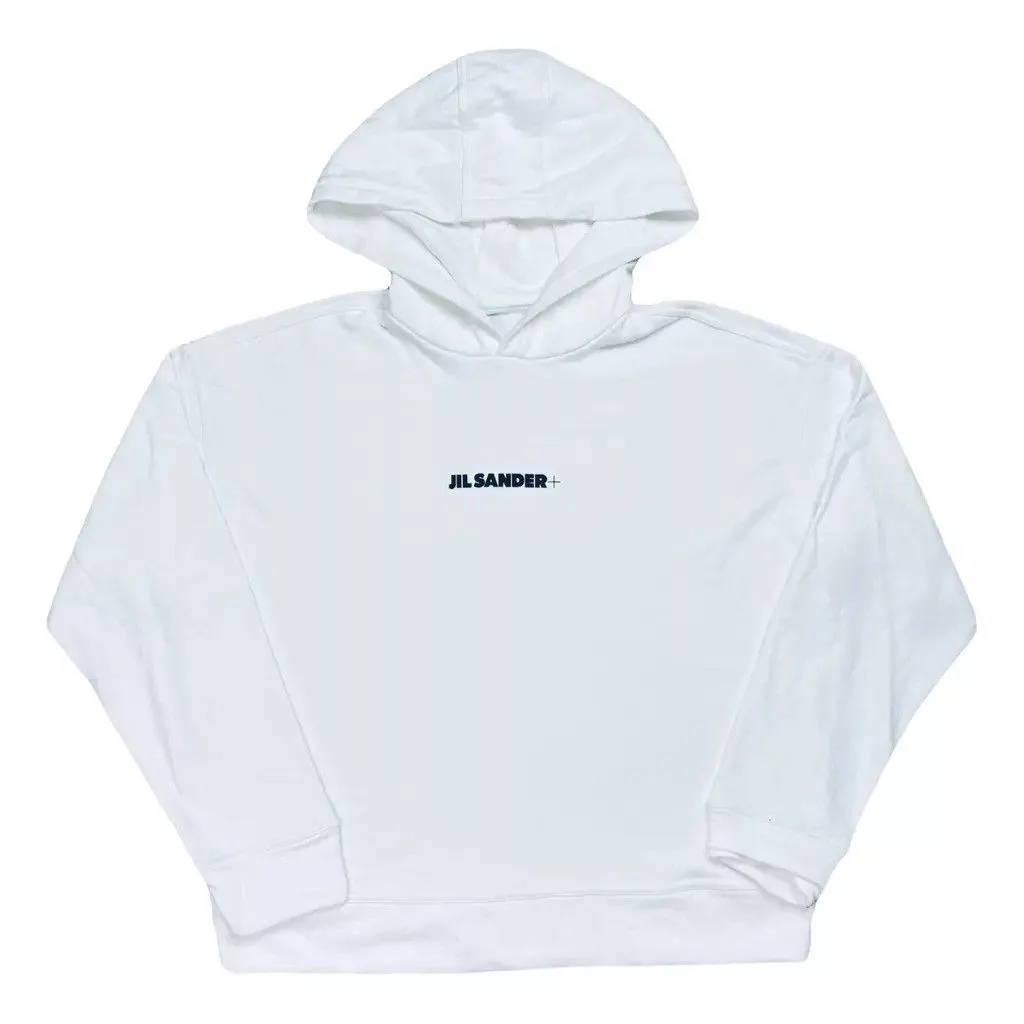Jil Sander Sweatshirts Hoodies Jil Sander hoodie center logo Size: S White