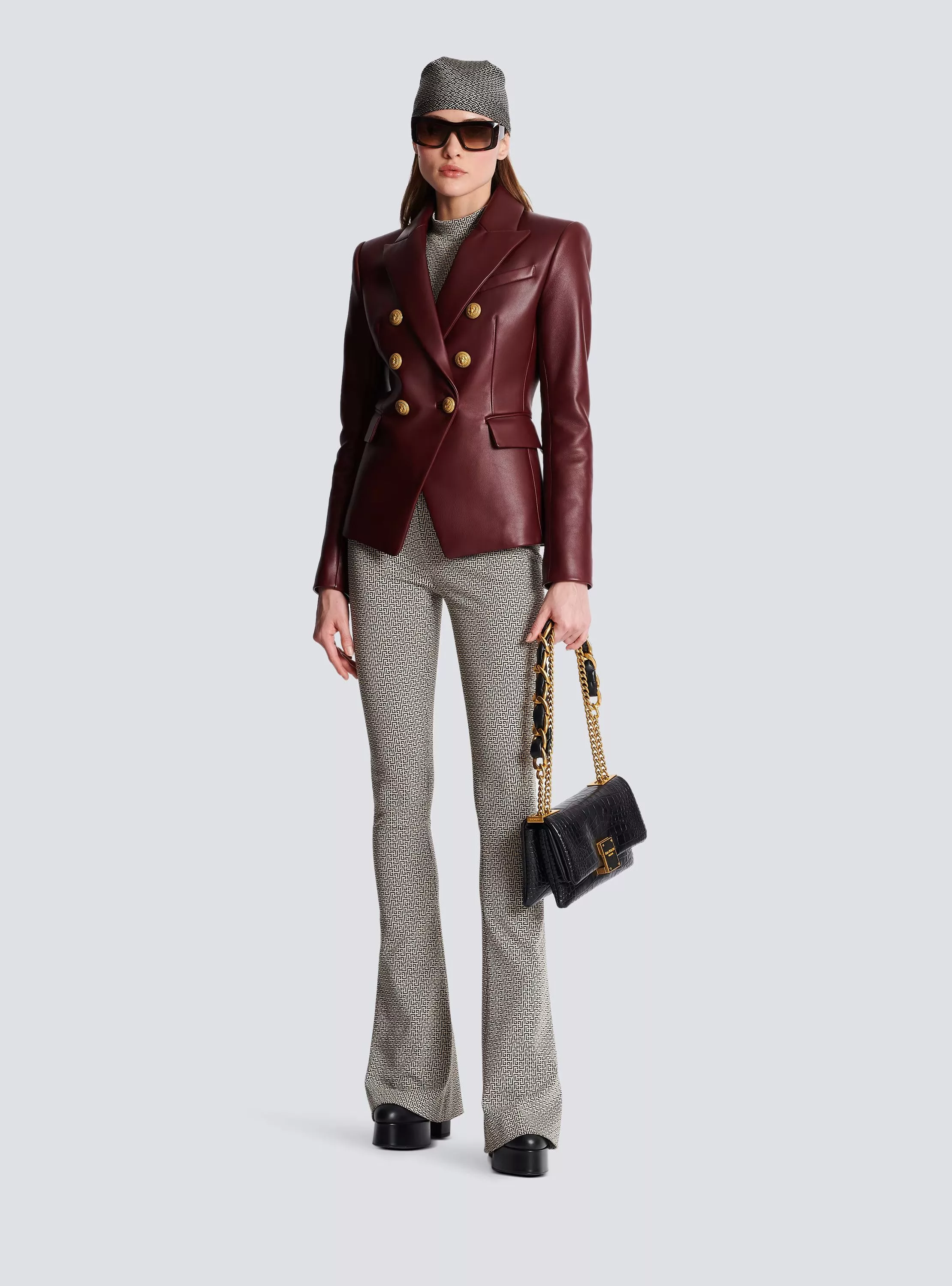 Balmain Jackets Balmain o1w1db10624 Jacket in Brown