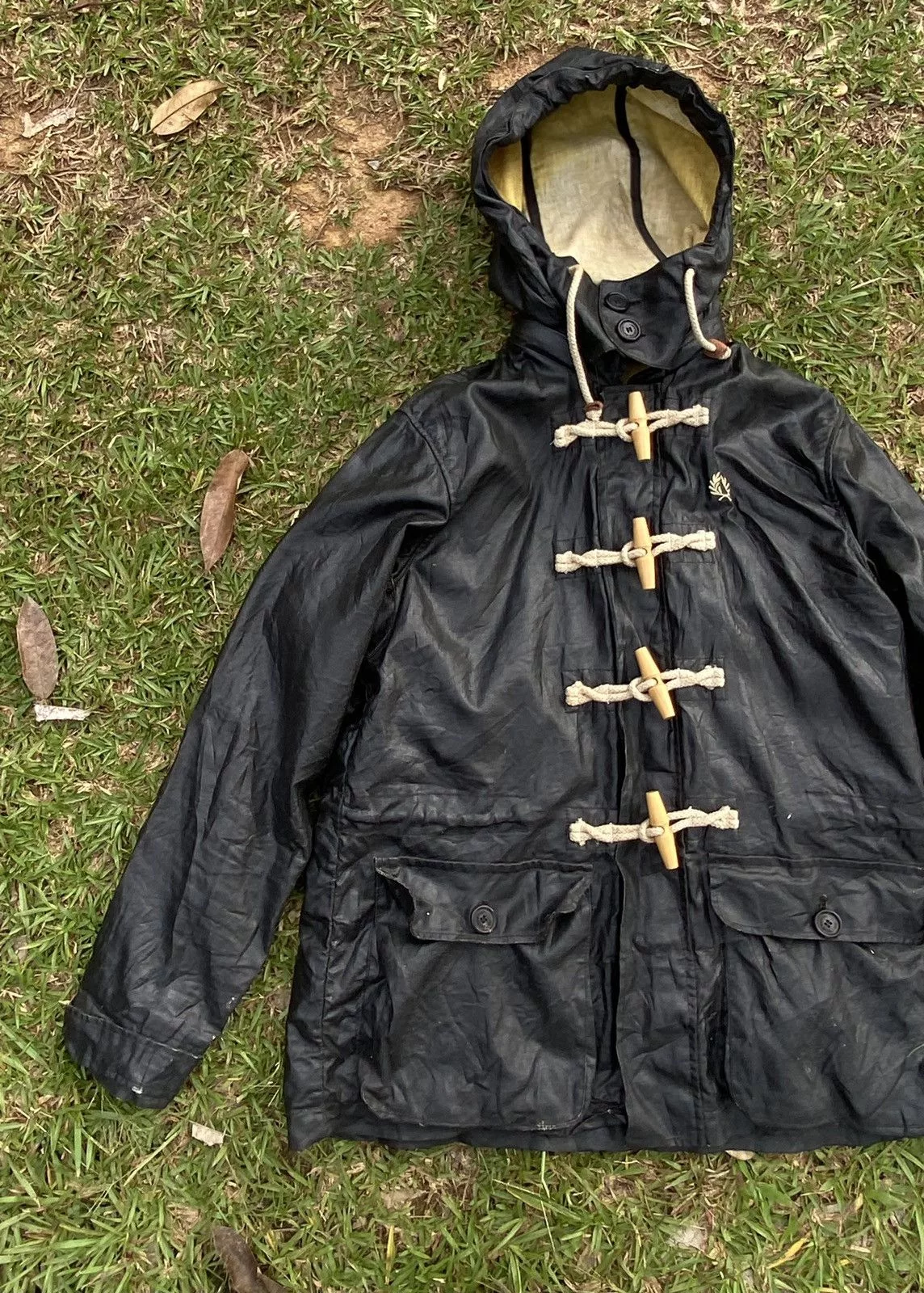 Fred Perry Light Jackets Fred Perry Barbour Utility Waxed Jacket Black