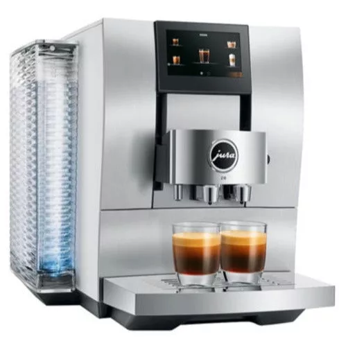 --Jura Z10 Hot & Cold Espresso Machine Silver and White
