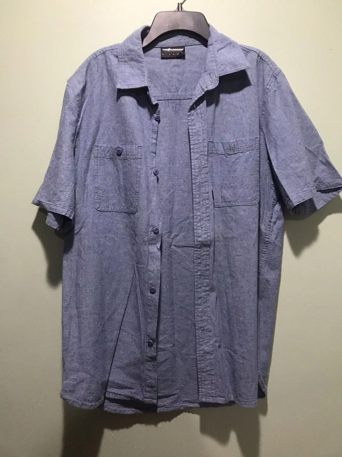 The Hundreds Shirts Button Ups The Hundreds Adam bomb button down Blue