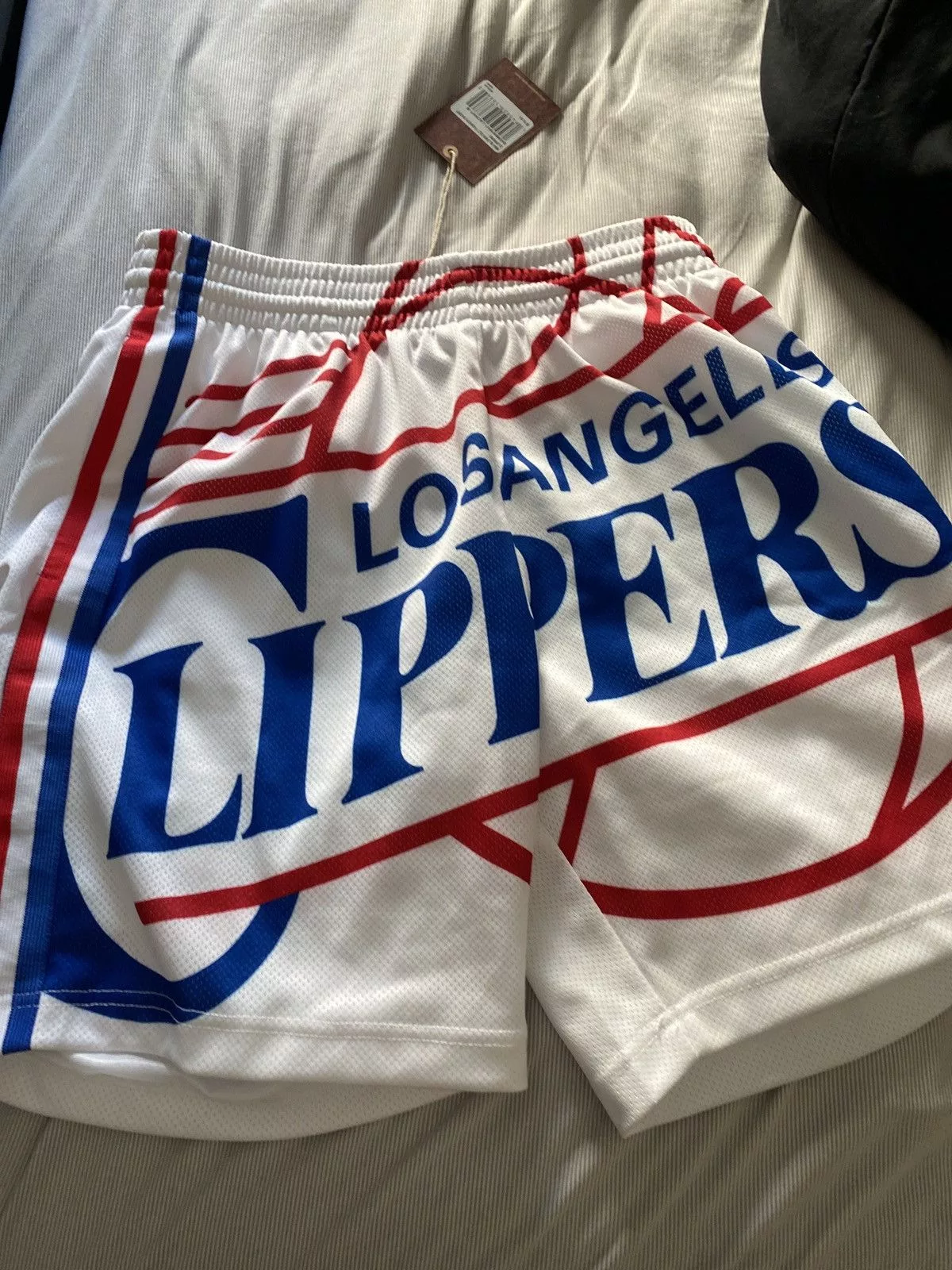 Mitchell & Ness Shorts Mitchell & Ness NBA blown out fashion short Clippers White