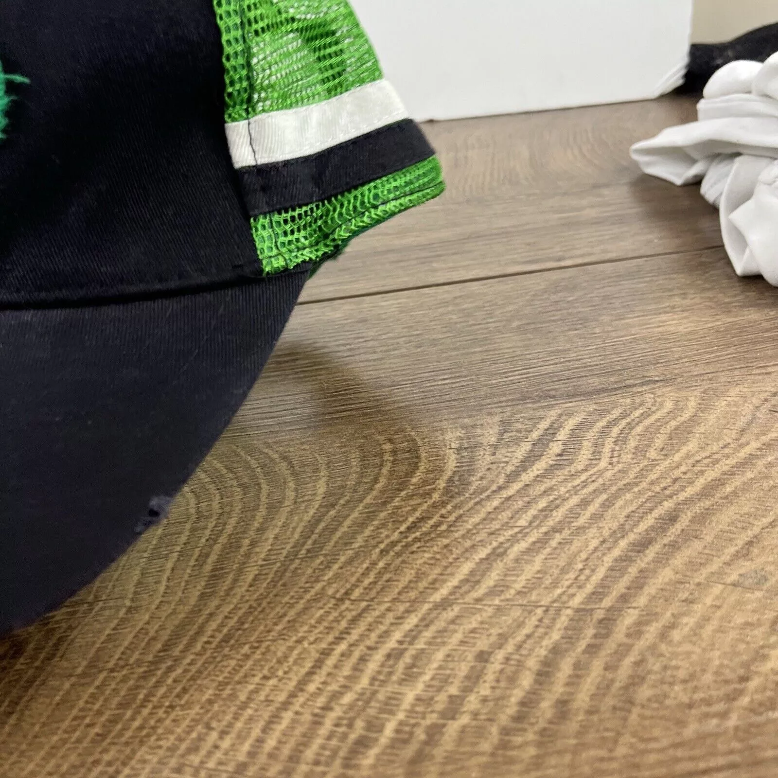Other Hats Other Clover Hat Lucky Clover Irish Hat Black Cap Adjustable Hat B