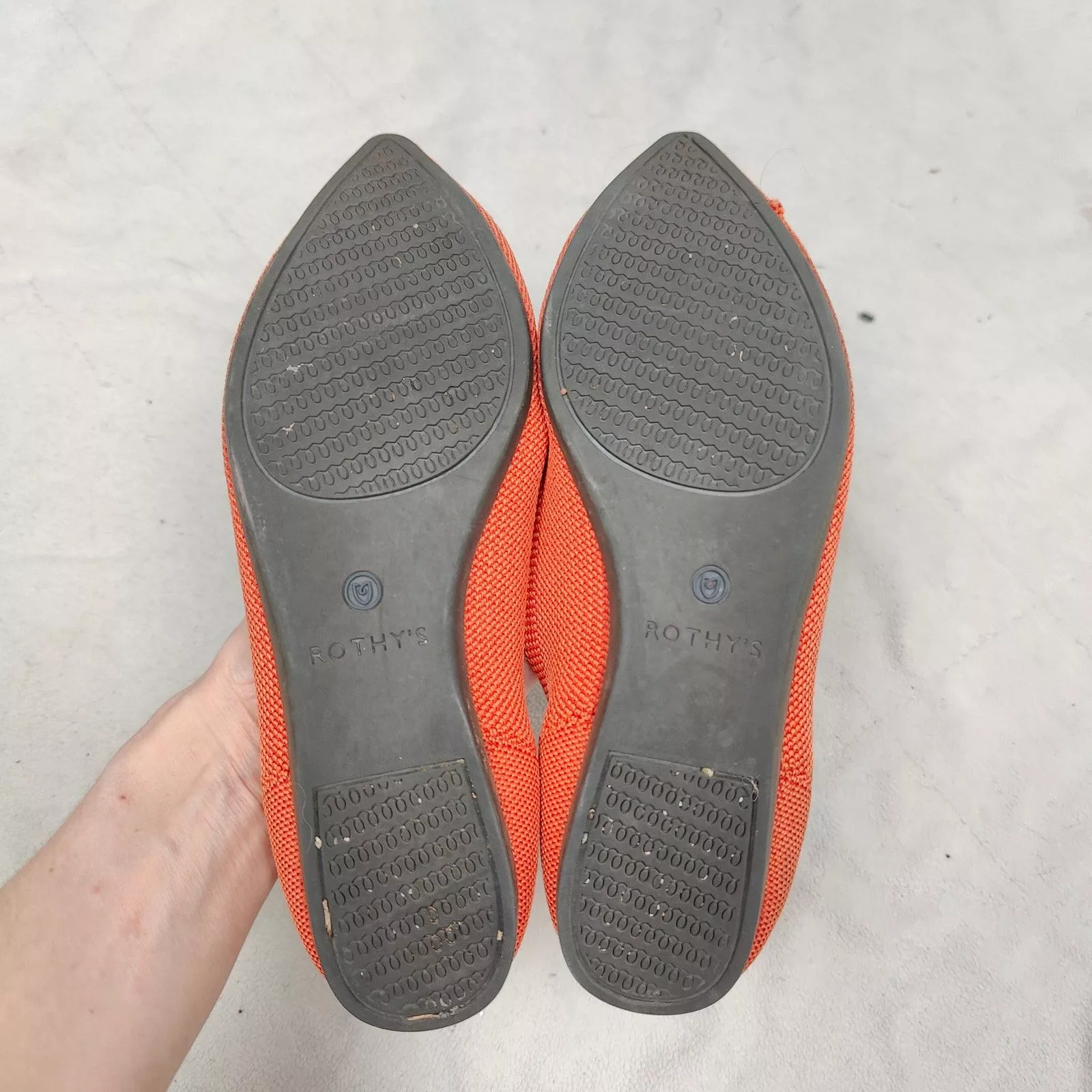 Other Flats Other Rothy's The Point Flats Womens 6 Persimmon Orange