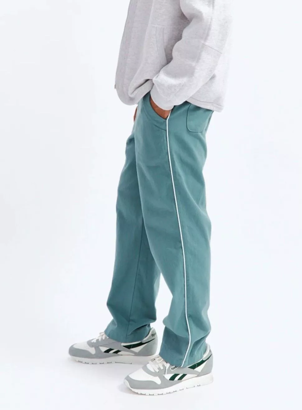 Reigning Champ Sweatpants Joggers Reigning Champ Piped Twill Rugby Pant Blue