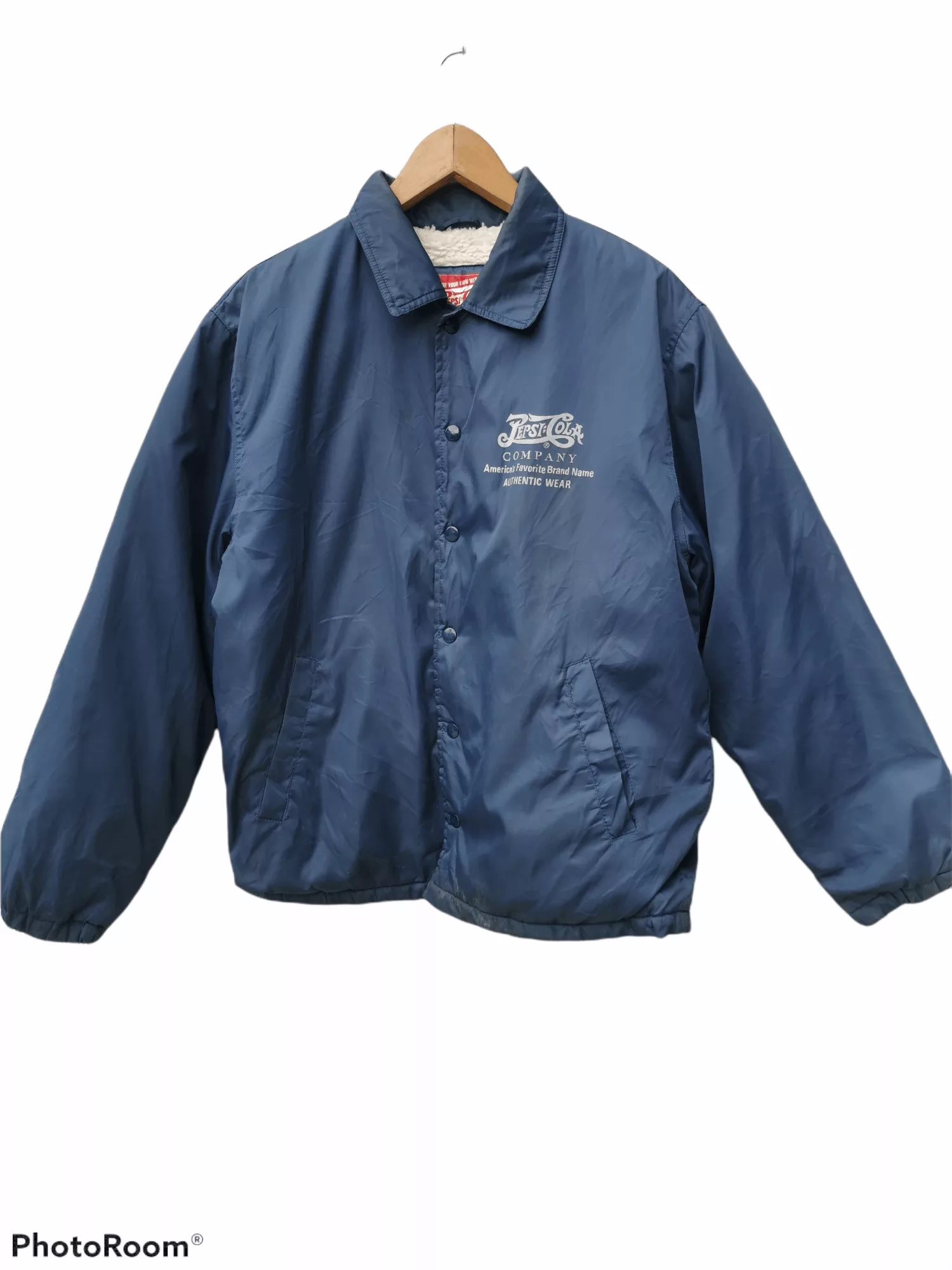 Coca Cola Light Jackets Coca Cola × Pepsi × Vintage Vintage Pepsi Cola Fleece Lining Coach Jacket Blue