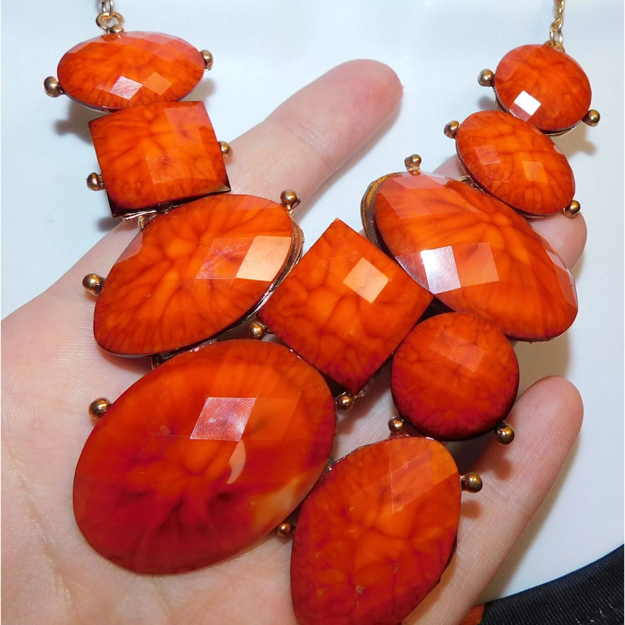 Other Necklaces Other Acrylic Lava Statement Necklace Multi