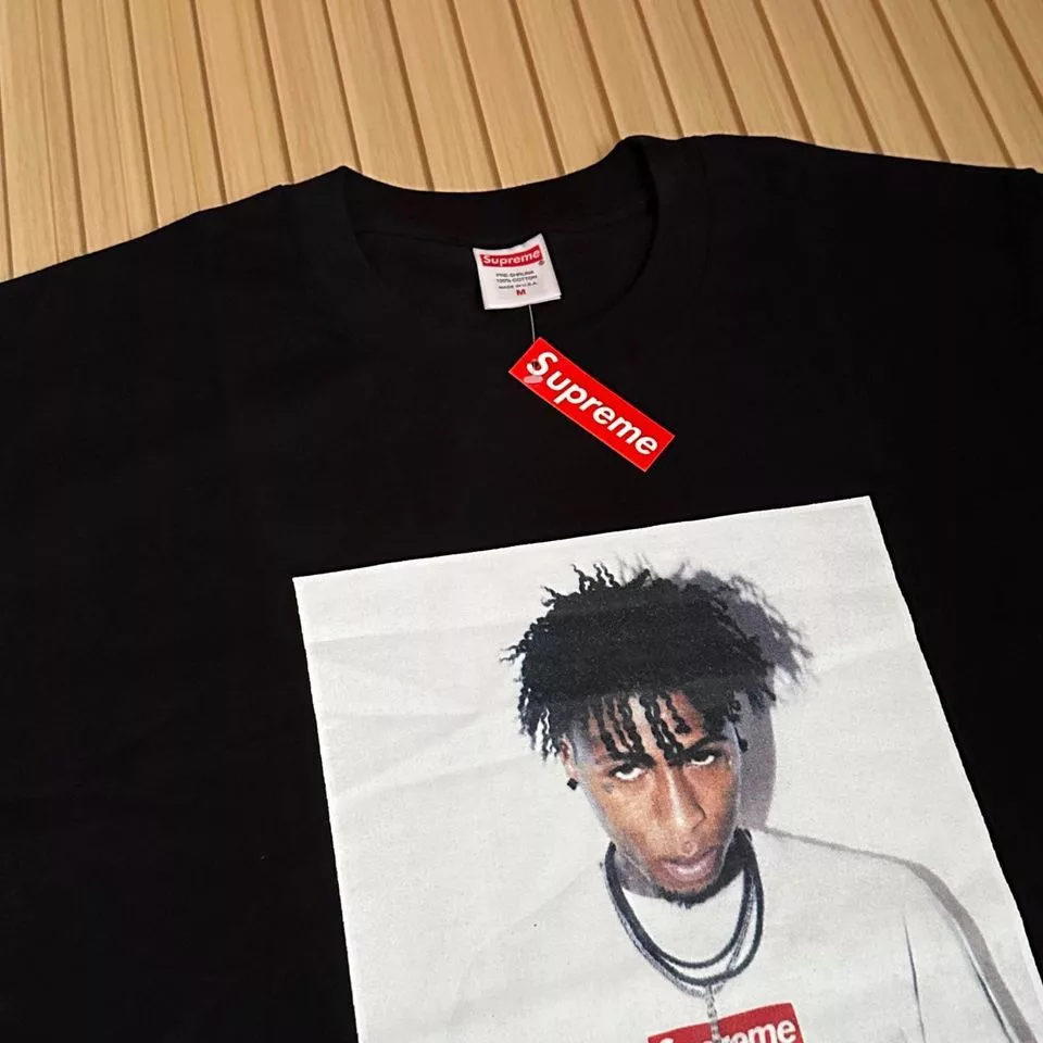 Supreme Shirts Button Ups Supreme Young Boy Tshirt Black