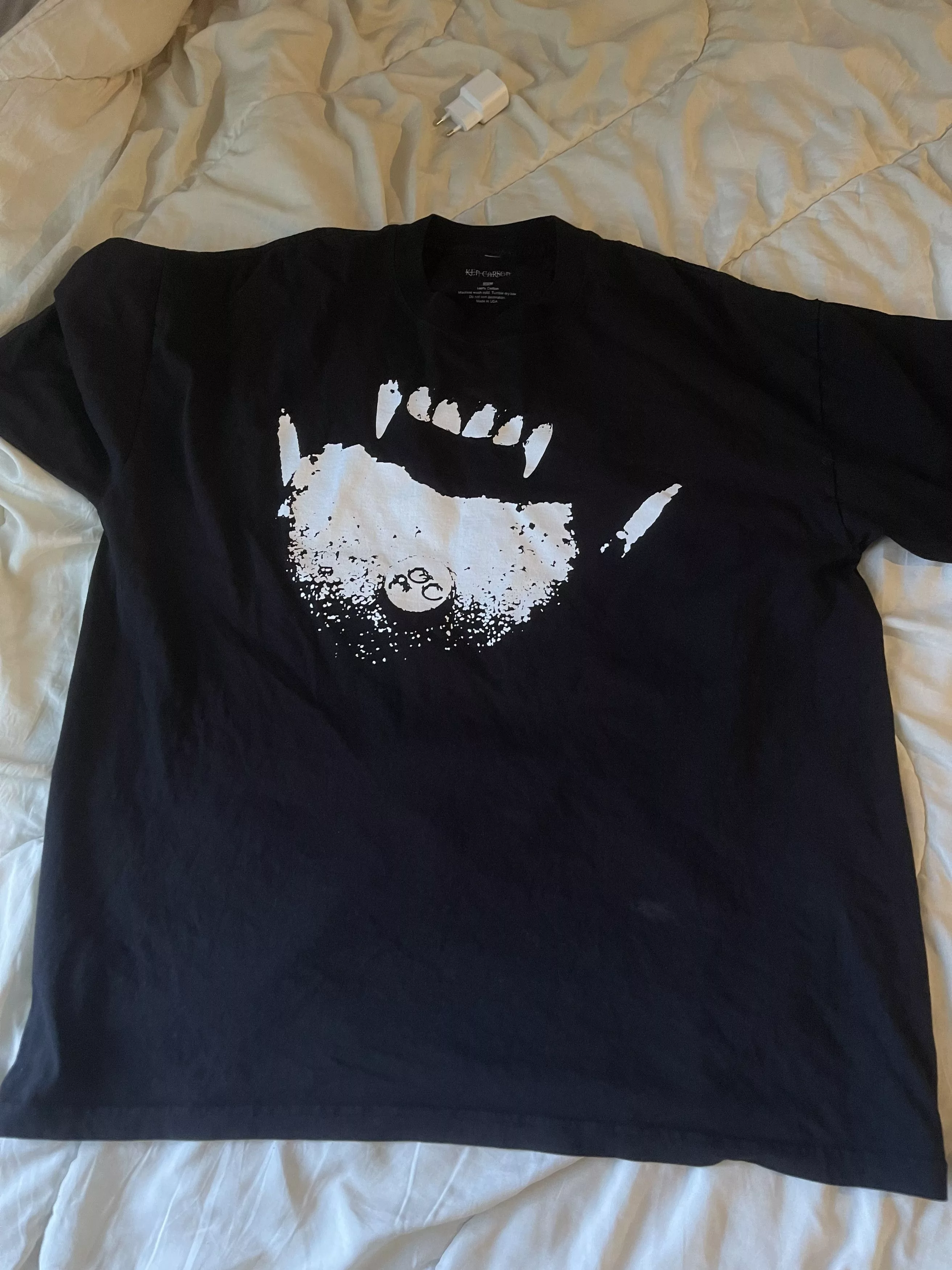 Ken Carson Short Sleeve T Shirts Ken Carson × Playboi Carti A Great Chaos Teen X tee ken carson Black