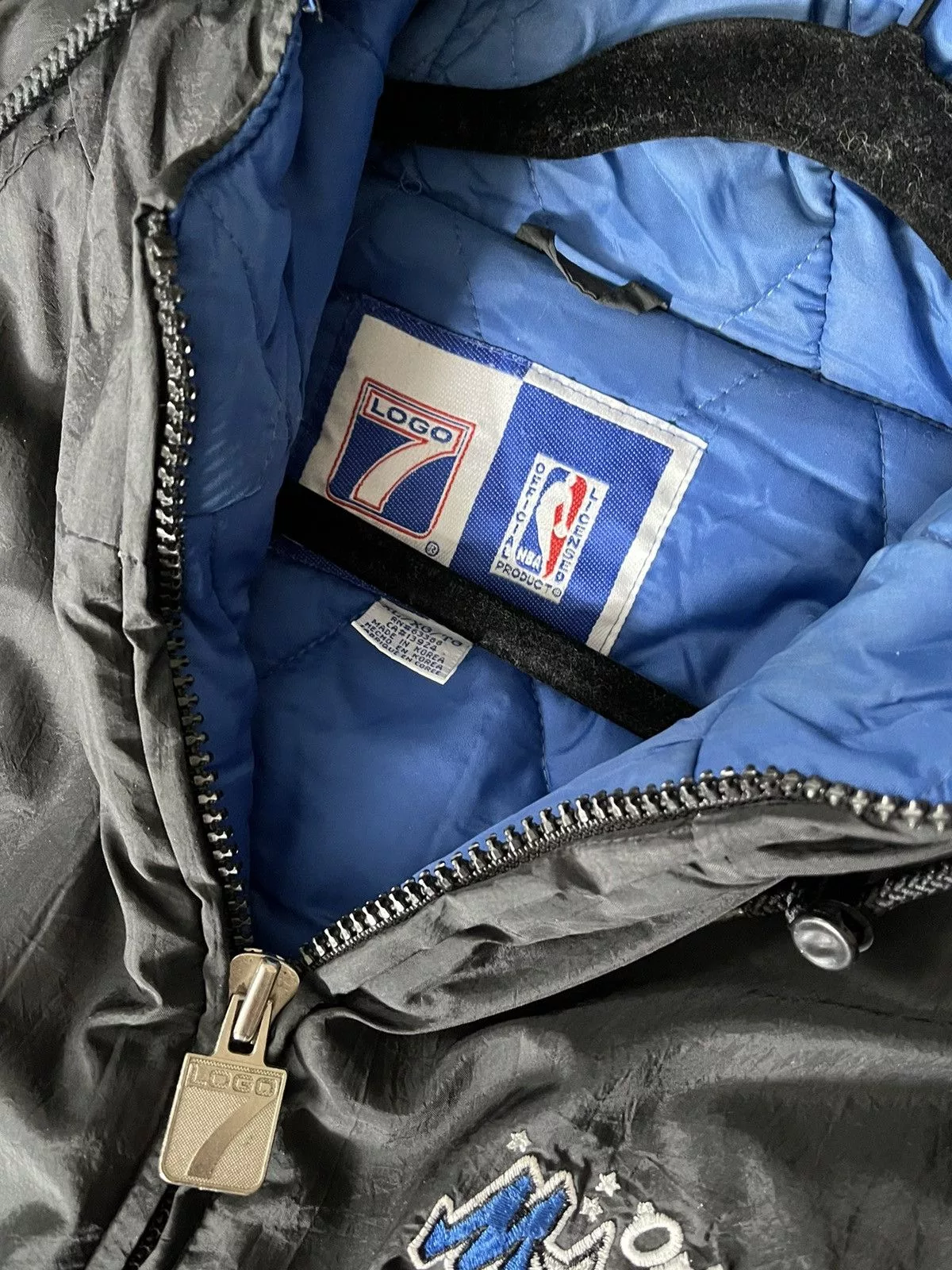 Logo 7 Heavy Coats Logo 7 × NBA × Vintage Orlando Magic Logo 7 Jacket Black