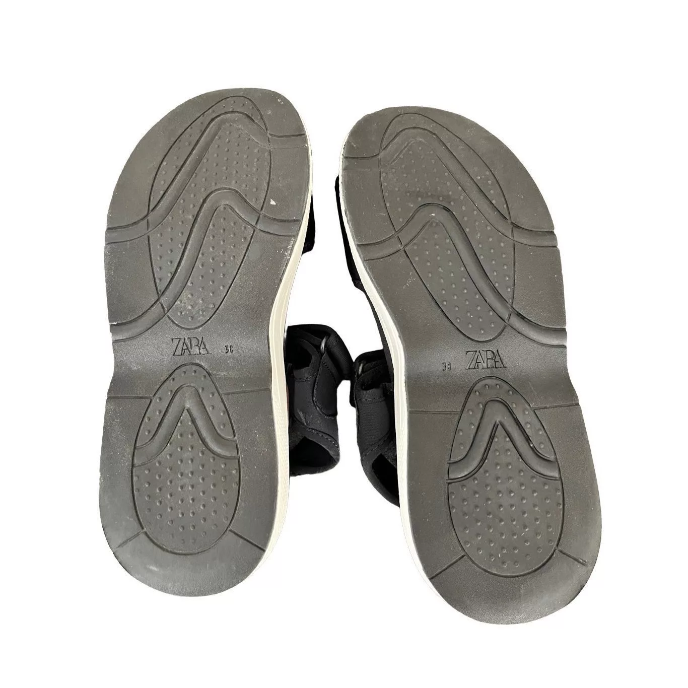 Zara Sandals ZARA Platform Wedge Sandals size 8 Black