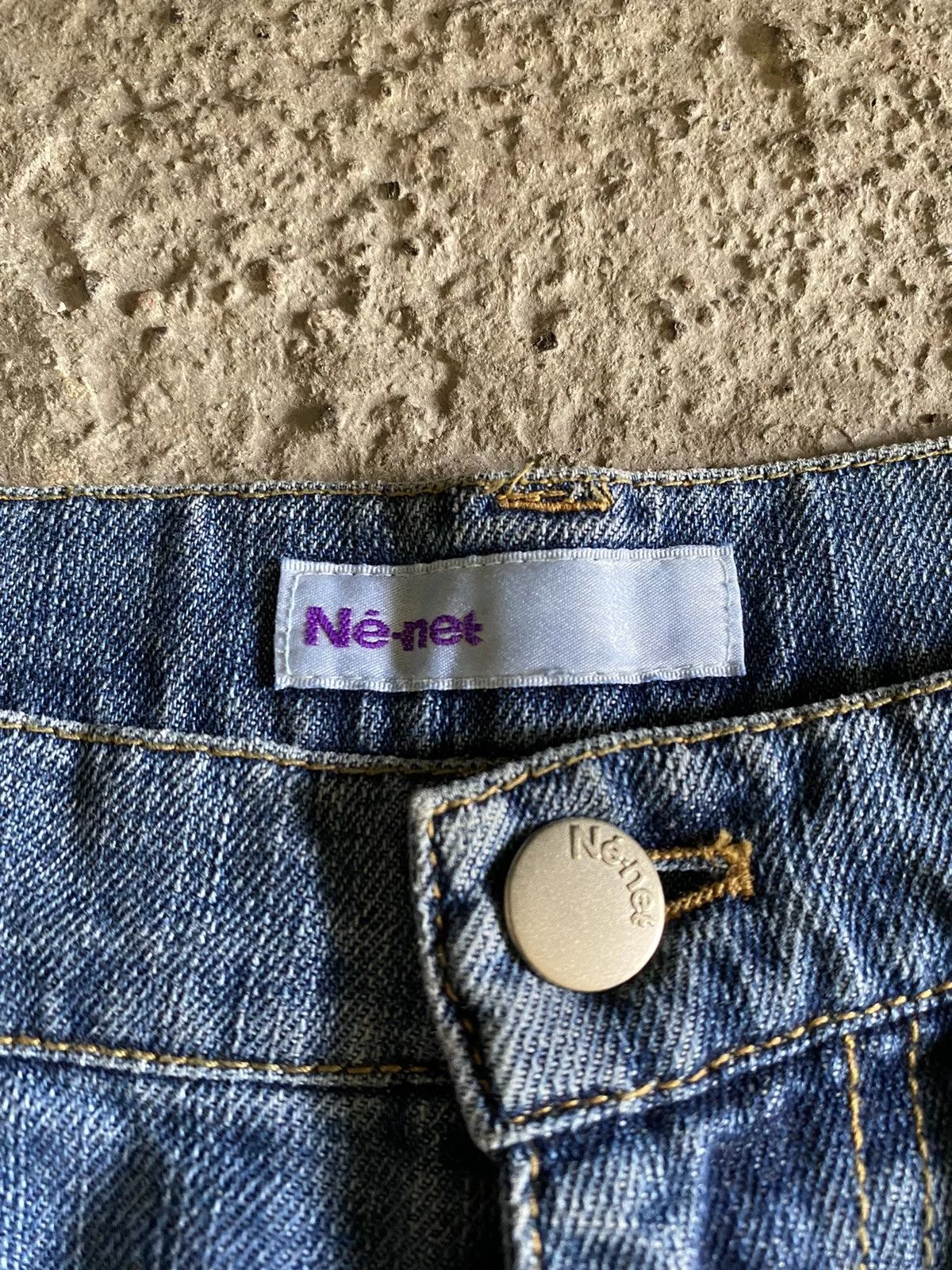 Ne-Net Jeans Ne-Net Nenet Dyed Patch Denim Pant Blue