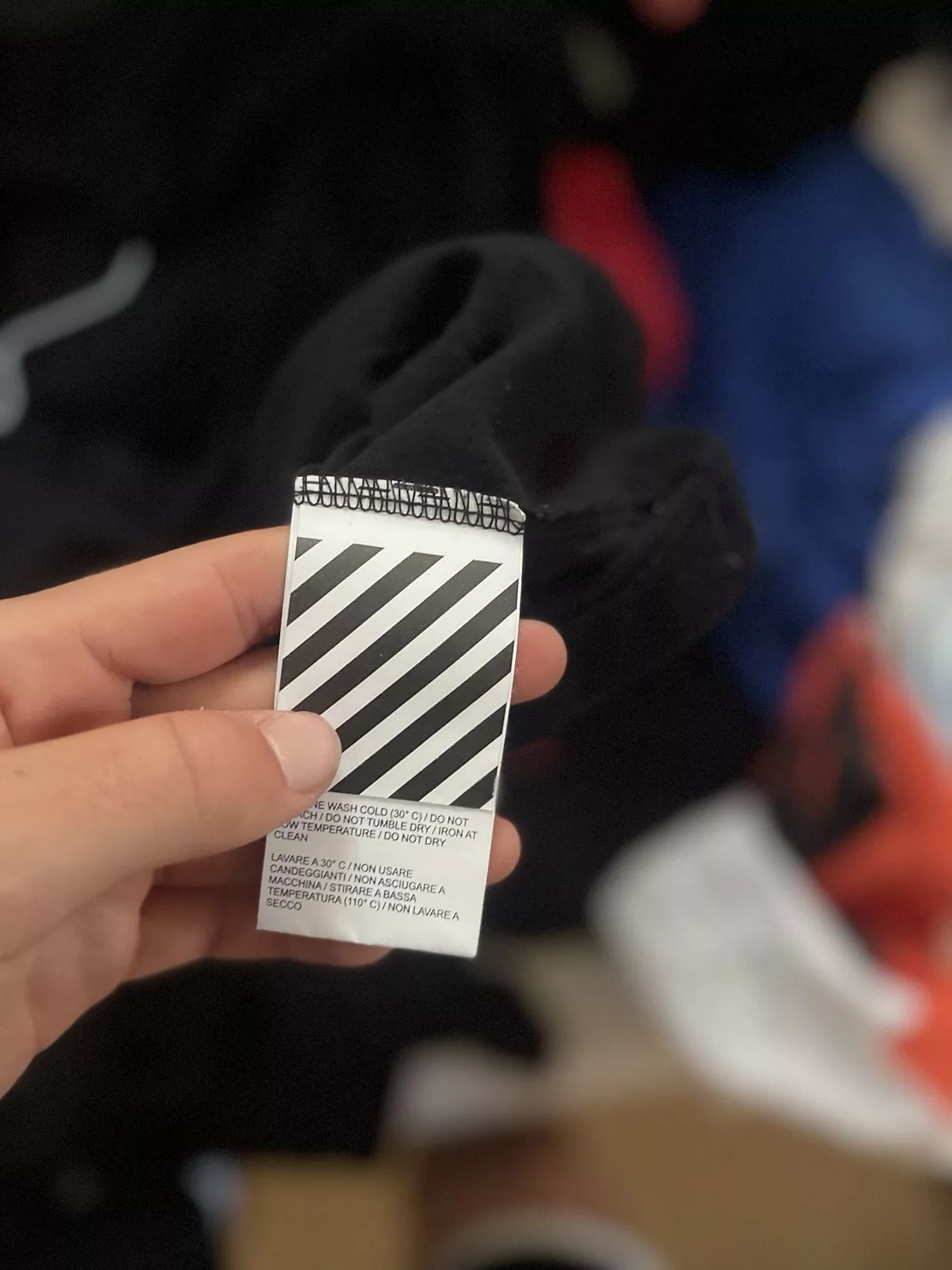 Off-White Short Sleeve T Shirts Off-White Off white Impressionism Vampire TEE Black
