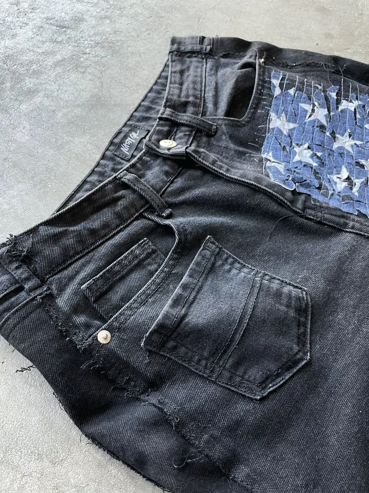 Other Denim Other Custom Election Day Jorts Black