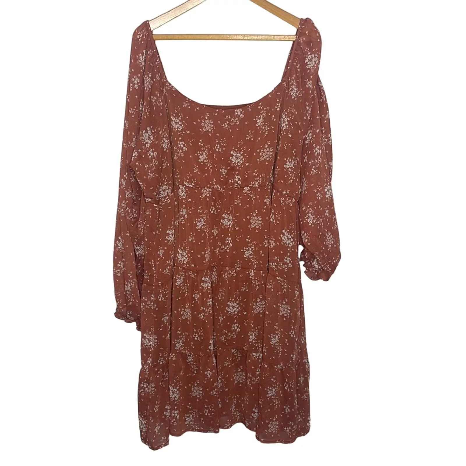 Other Midi Dresses Other NWOT Inspired Hearts Dress Orange