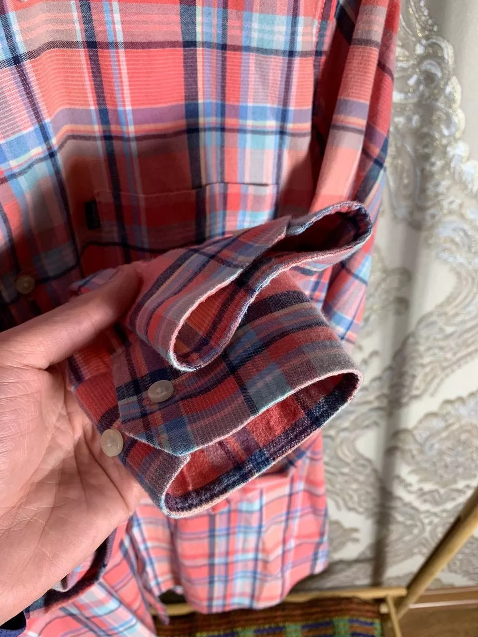 Barbour Shirts Button Ups Barbour × Vintage VERY RARE BARBOUR OXFORD CHECK 3 TAILORED SHIRT RETRO Y2K Pink Streetwear