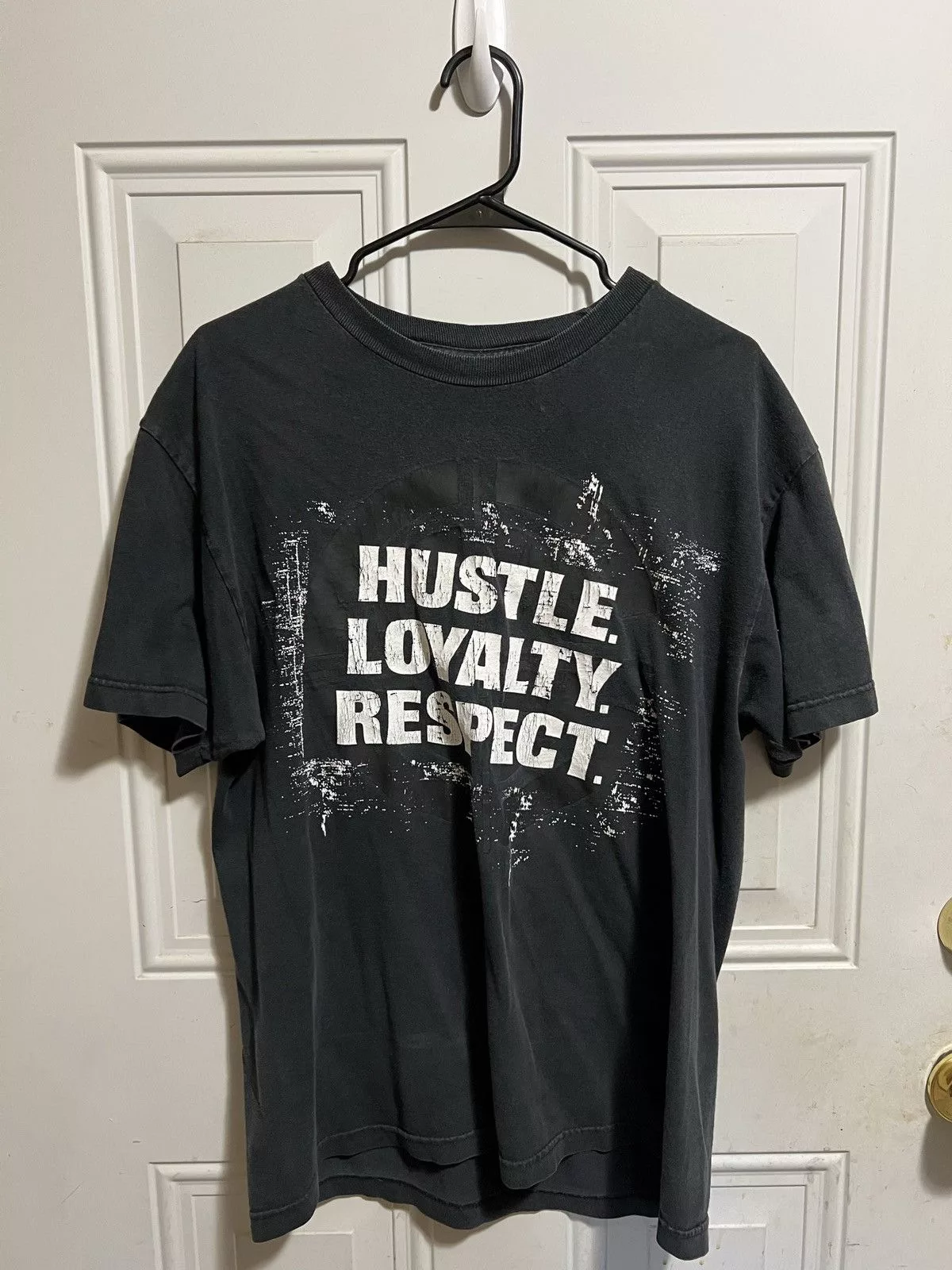 Vintage Short Sleeve T Shirts Vintage × WWE Vintage 2006 John Cena Hustle Loyalty Respect Wrestlemania Black