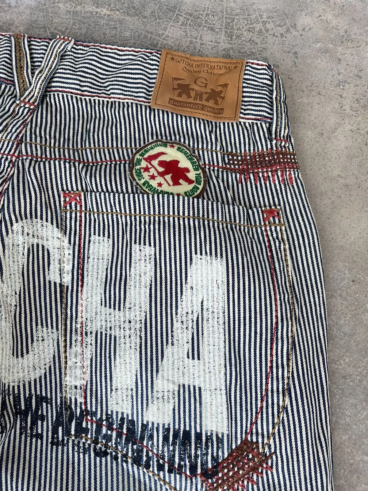 Gotcha Denim Gotcha Hickory stripe surf style denim Blue Vintage