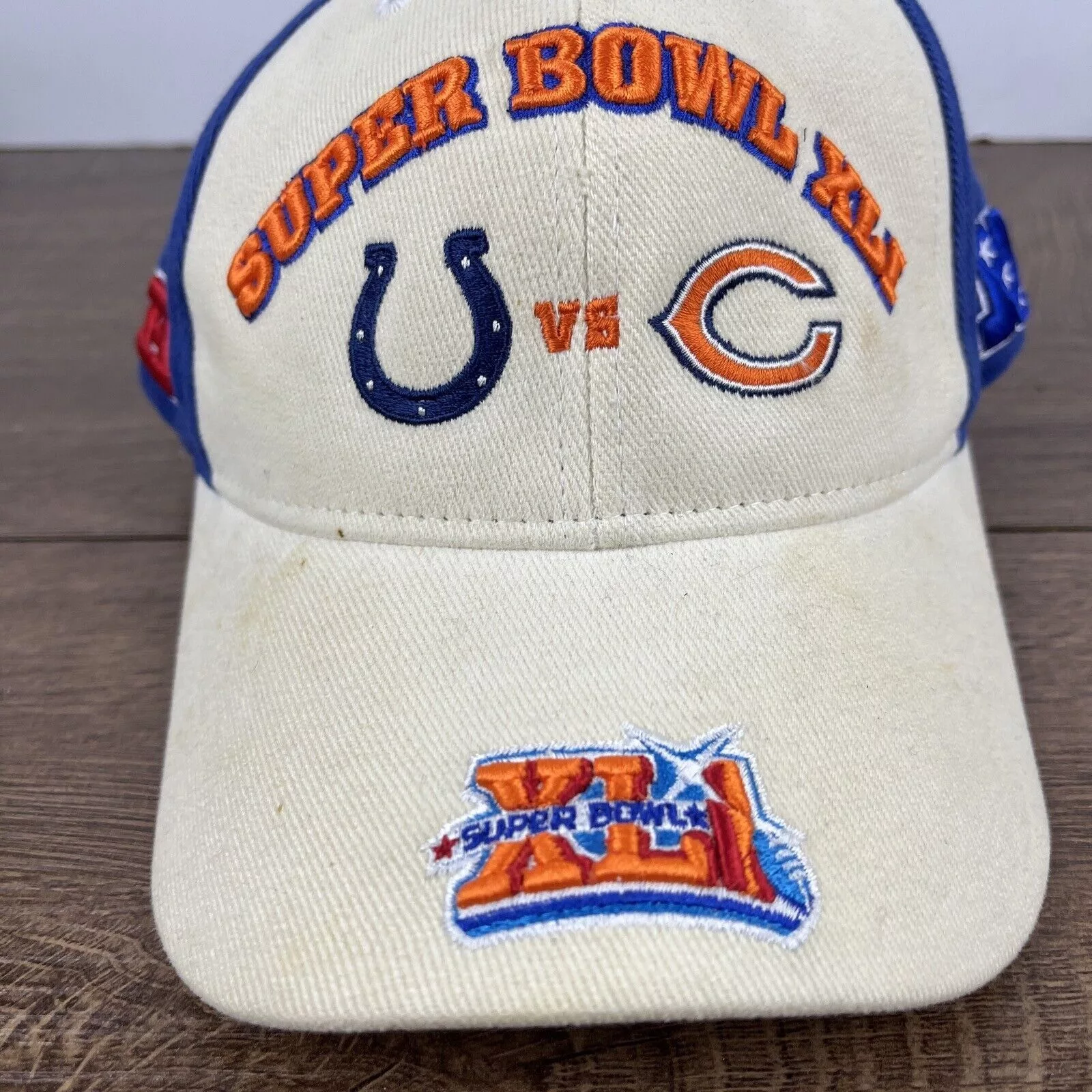Other Hats Other Super Bowl XLI Hat Colts Bears Tan Brown Hat Adjustable Adul