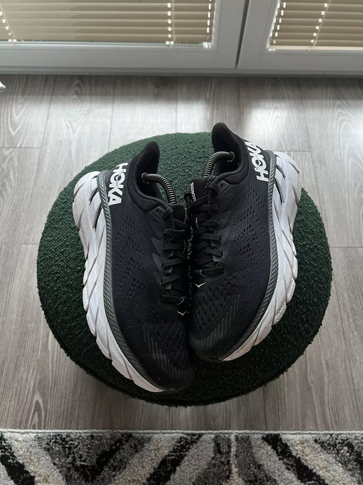 Hoka Low Top Sneakers ‼️ HOKA ONE ONE CLIFTON 7 WIDE RUNING PRO SNEAKERS ‼️ Black Gorpcore