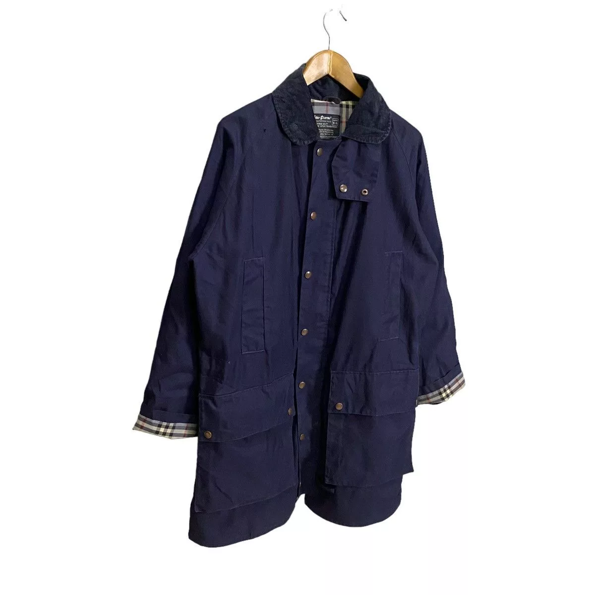Designer Parkas Designer × Vintage Peter Storm downcoat 2way checkered Blue