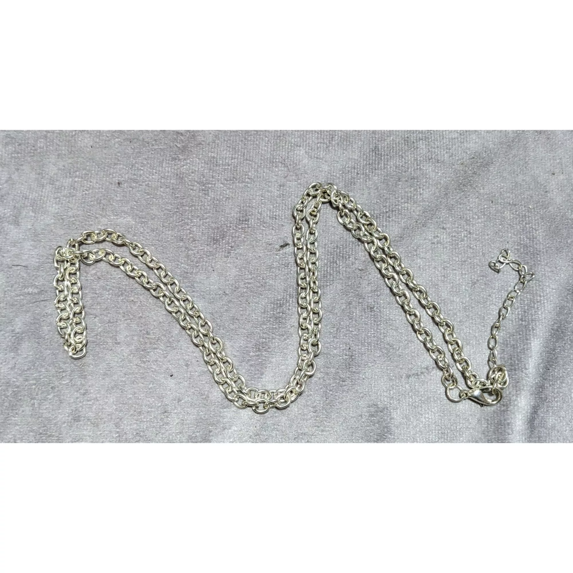 Other Necklaces Other Simple Bright Silver Chain Adjustable Necklace